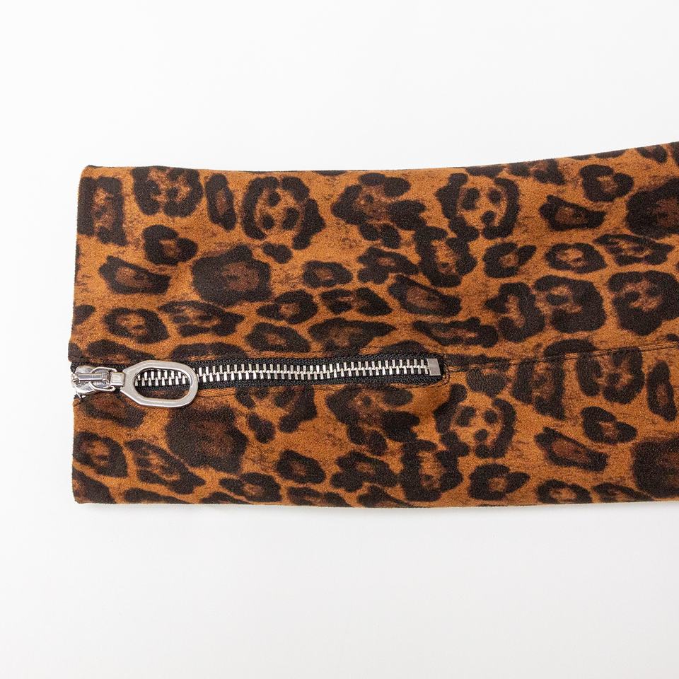 Jacket – Faux Suede Leopard Print – Y2K Streetwear – Luxury Fall Style