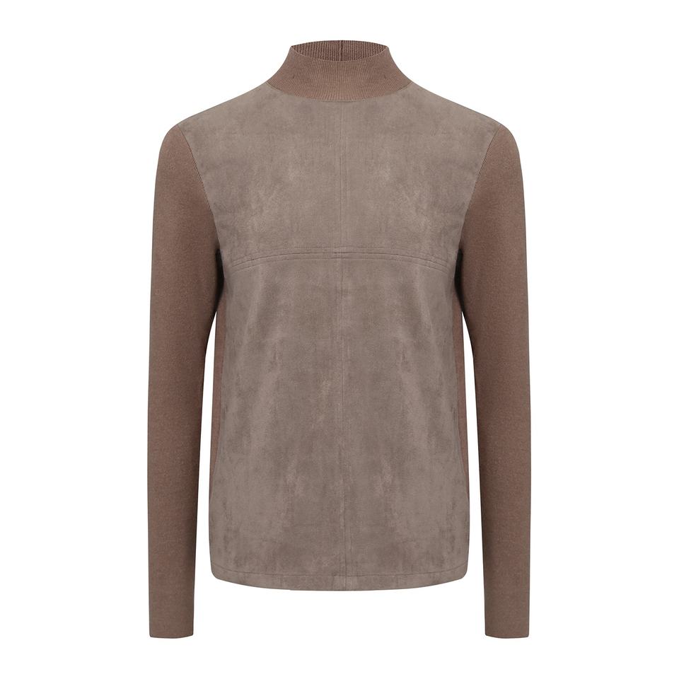 Pullover – Y2K Patchwork Design – High Neck – Trendy Streetwear Style