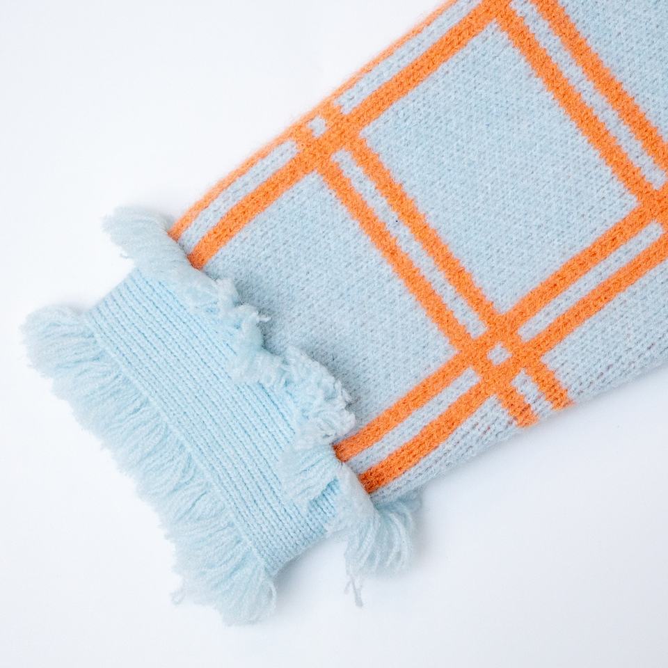 Cardigan Sweater – Plaid Knit Design – Fringe Trim – Vintage Fall Style