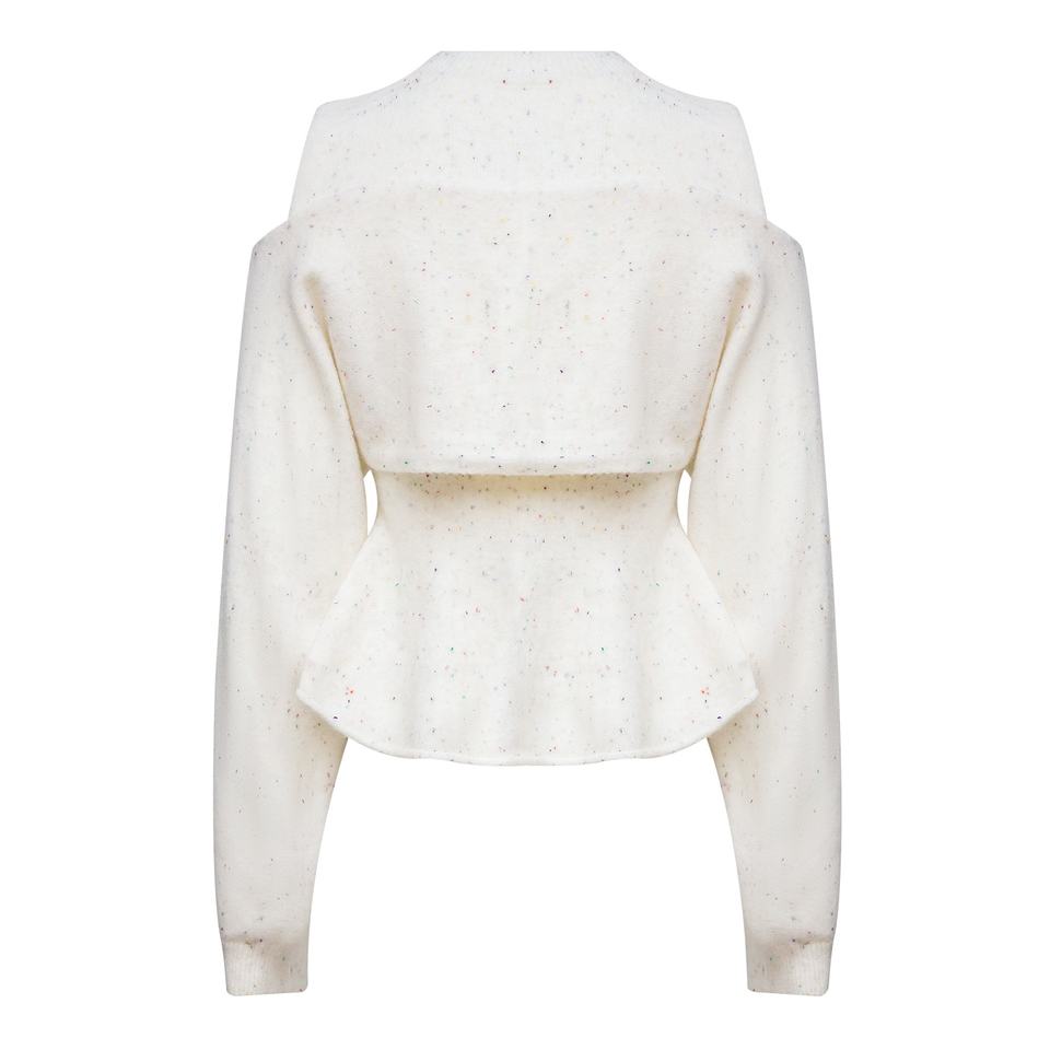 Knit Sweater – Round Neckline – Vintage Solid Design – Elegant Winter Style