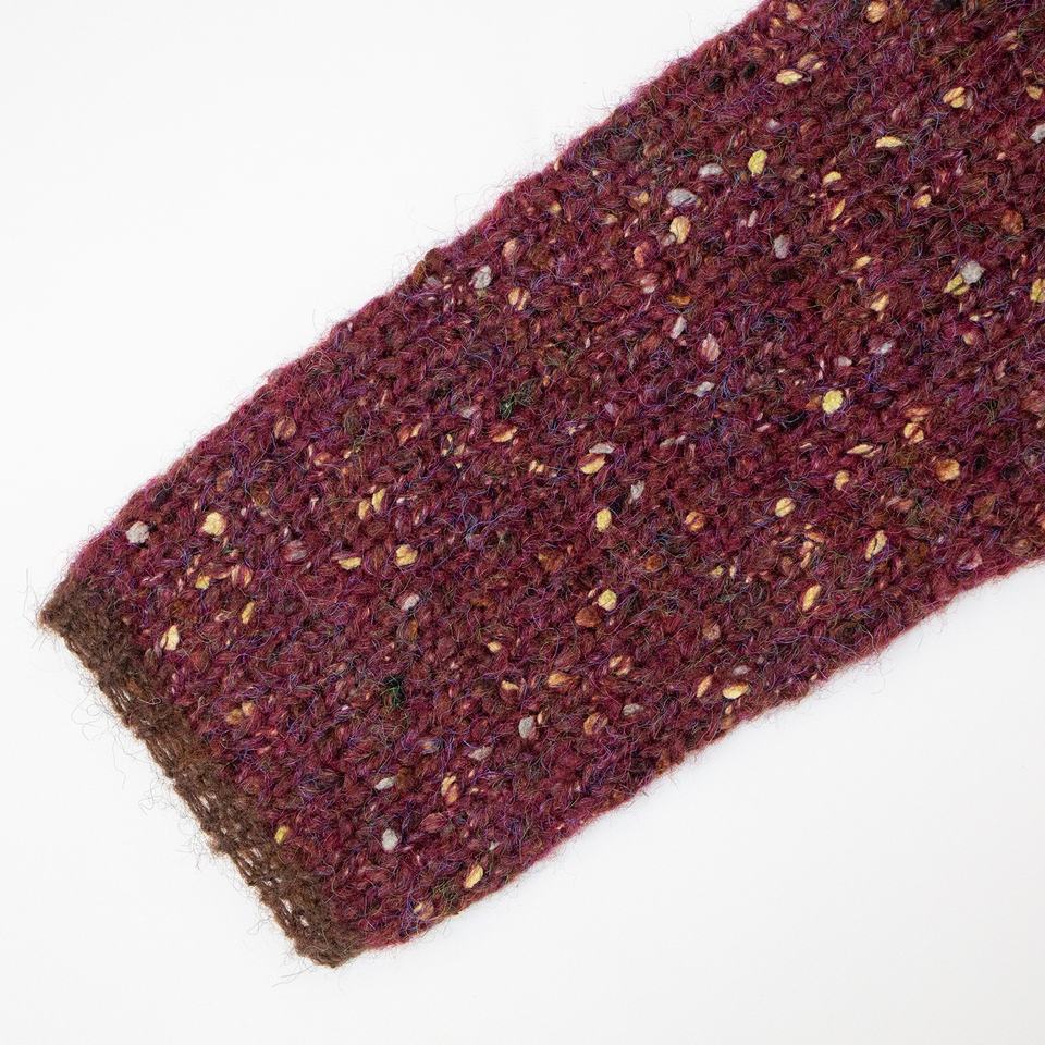 Knit Sweater Jacket – Elegant Round Neck – Single Breasted – Fashionable Style