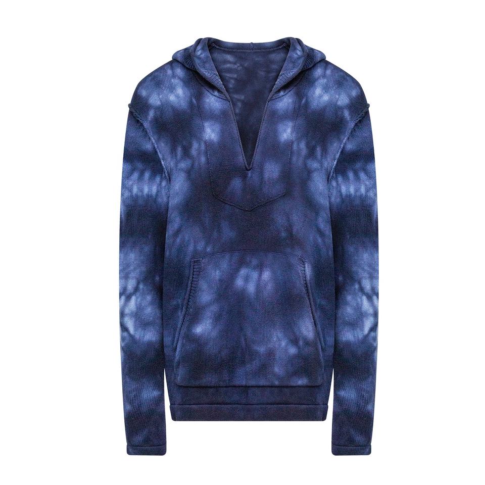 Hoodie – Waffle Knit Oversized – Designer Streetwear – Luxury Fall Style
