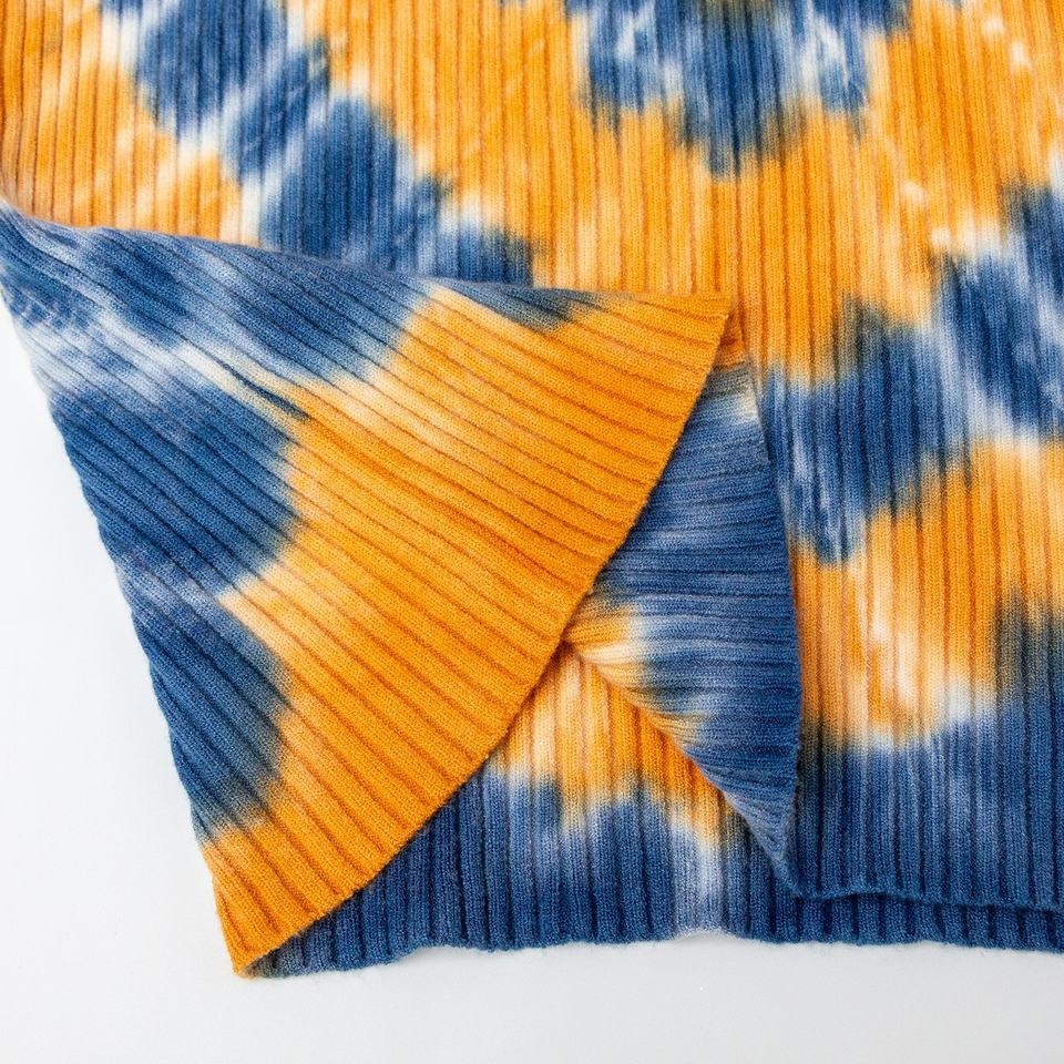 Knit Top – Colorful Turtleneck – Psychedelic Punk Style – Luxury Winter Wear
