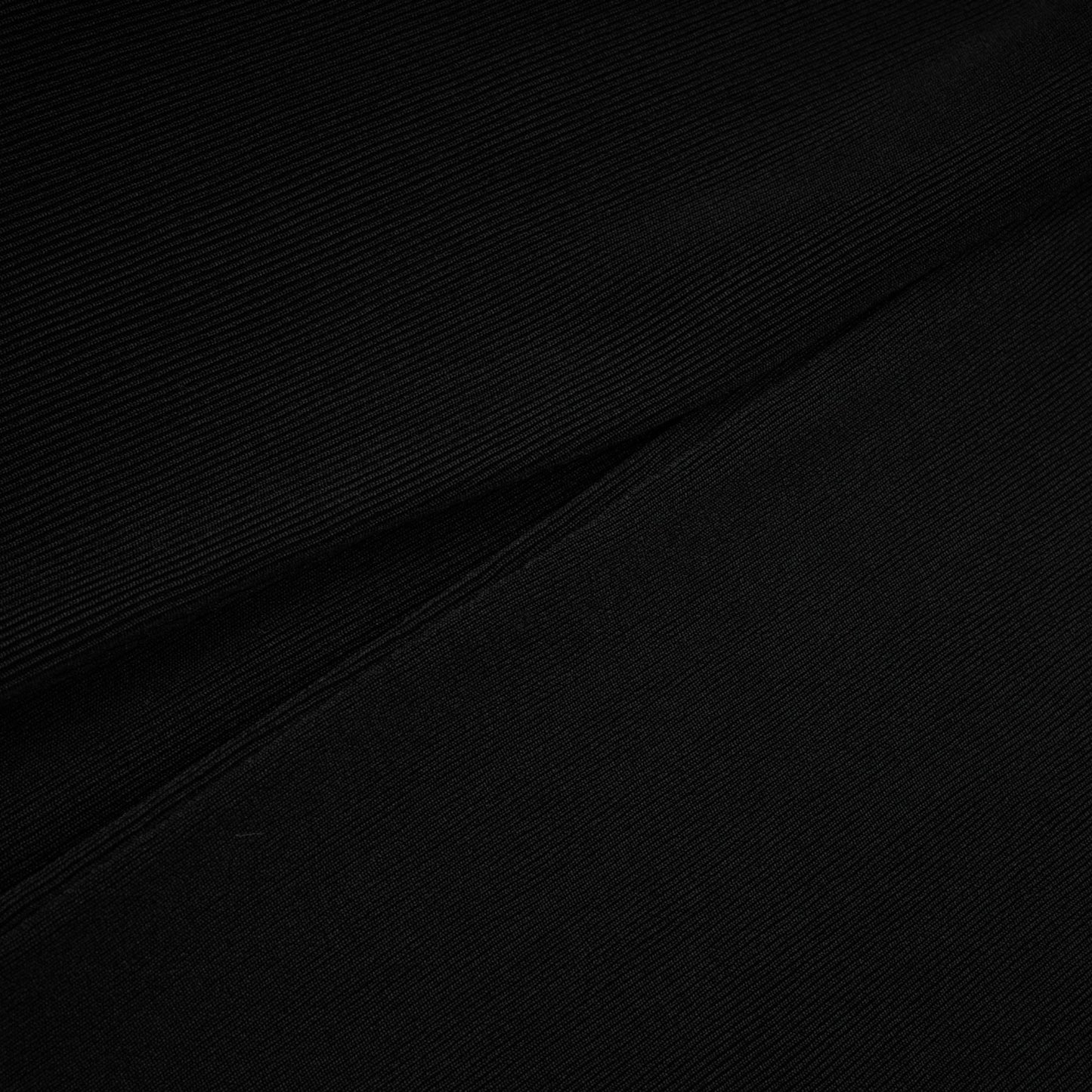 A long black hooded maxi dress with floral applique details named Axelle