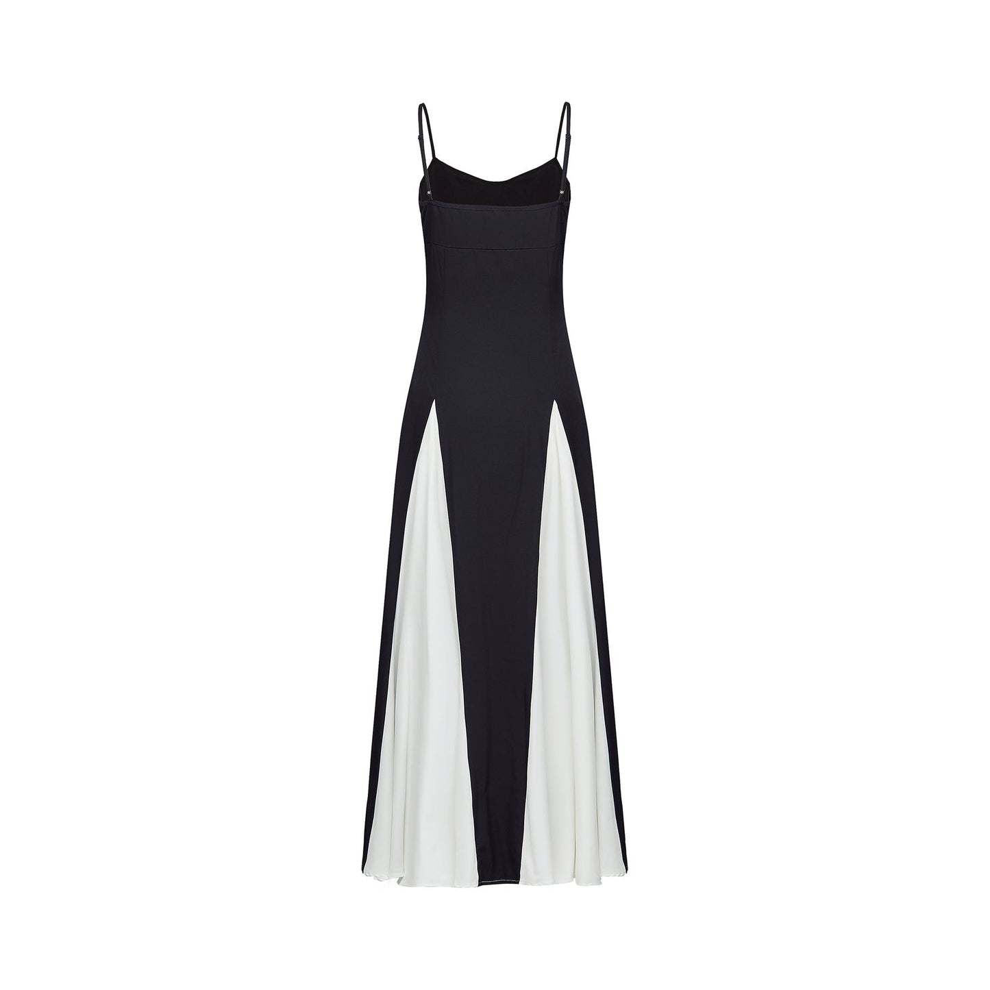 A long pleated maxi dress in contrasting colors named Sofie