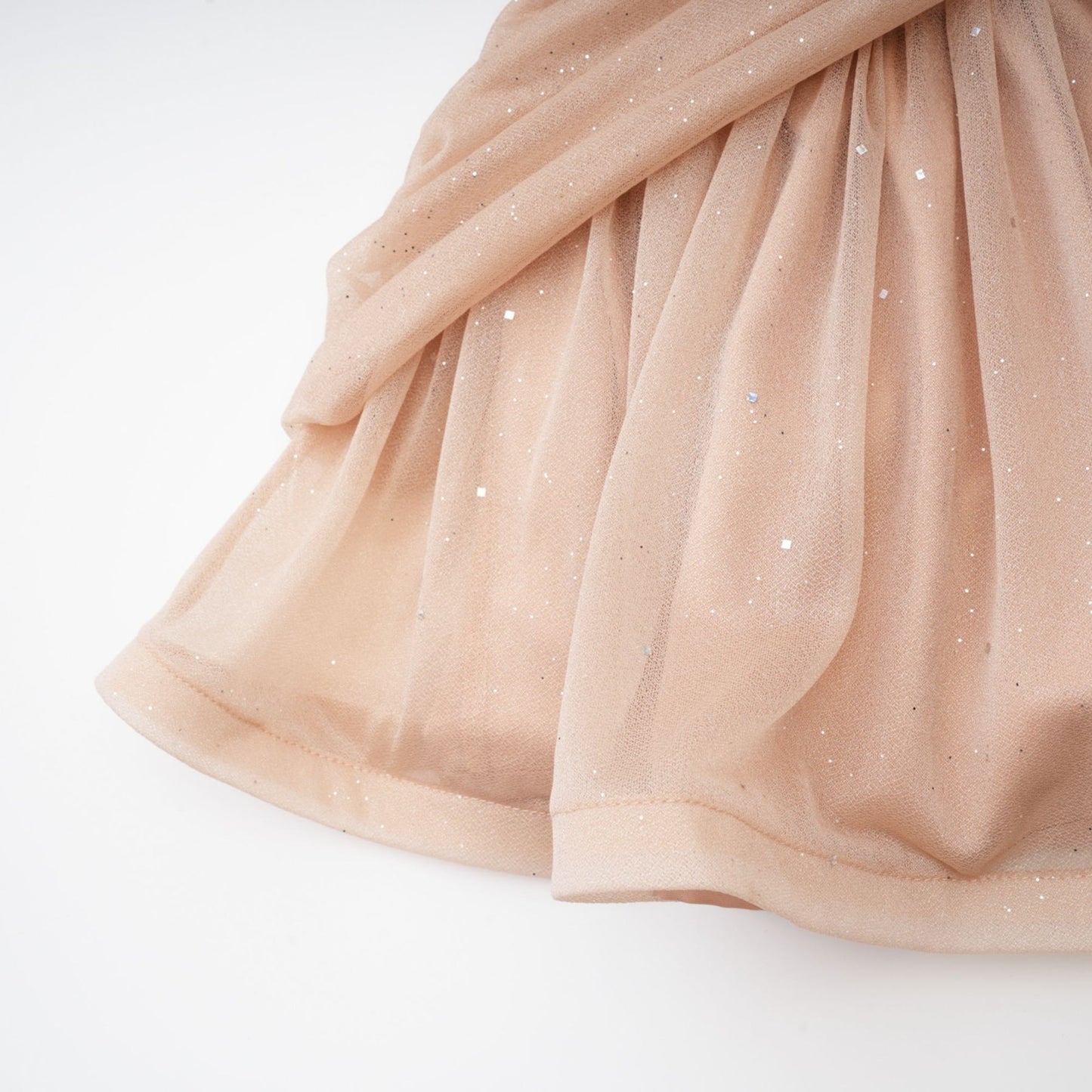 Sleeveless dress with crystal embellishments ruched detailing and flared skirt in neutrals thigh length rear zip fastening Composed of 80% Polyester 20% Cotton