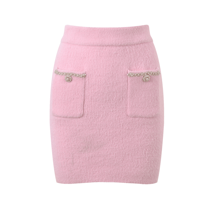 Annie Jacket & Skirt Annie Pink Faux Pearl Embellished Matching