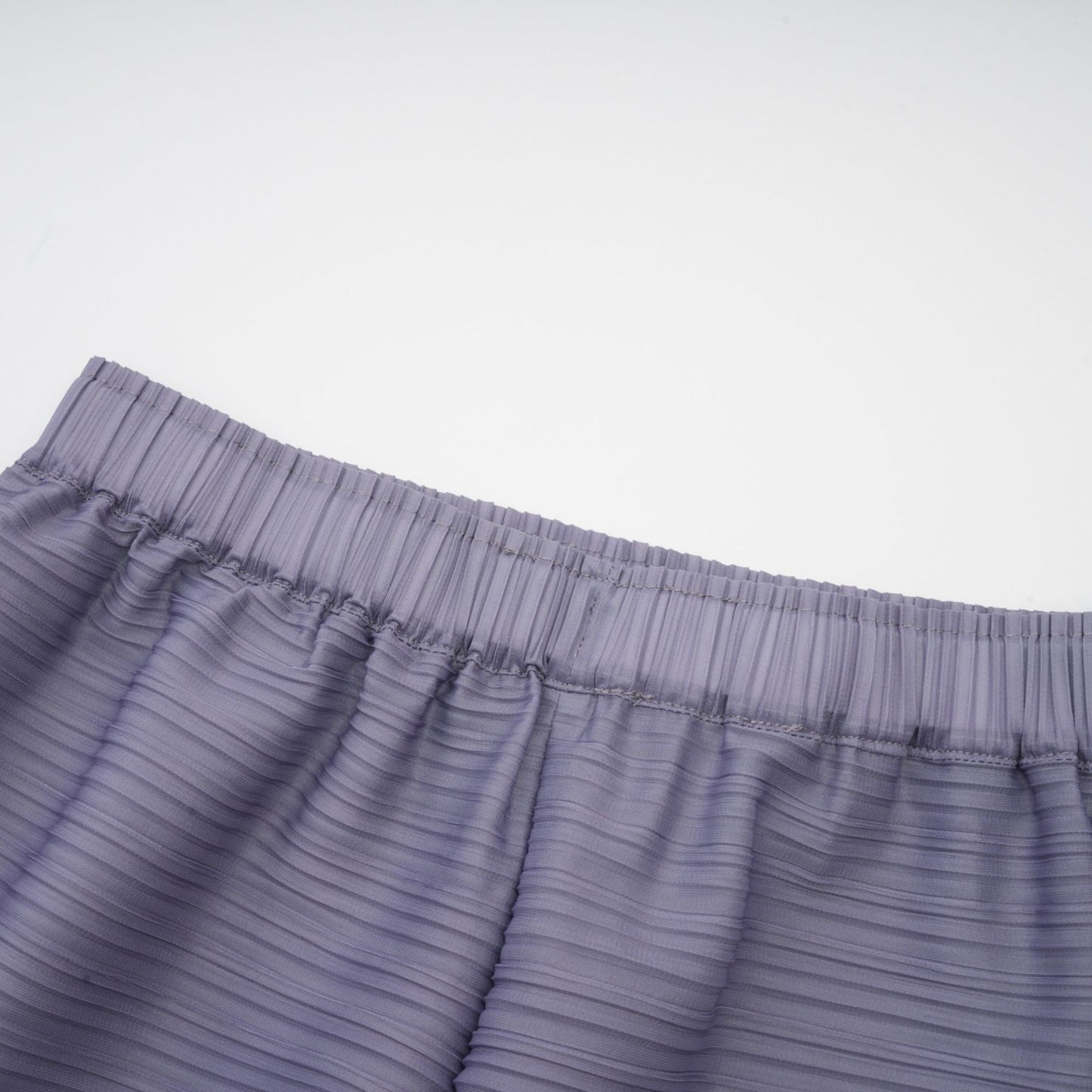 Agathe purple gradient wrinkled blouse trousers matching set