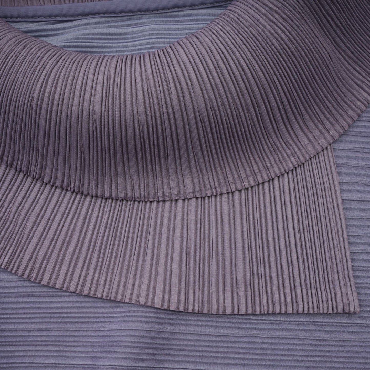 Agathe purple gradient wrinkled blouse trousers matching set