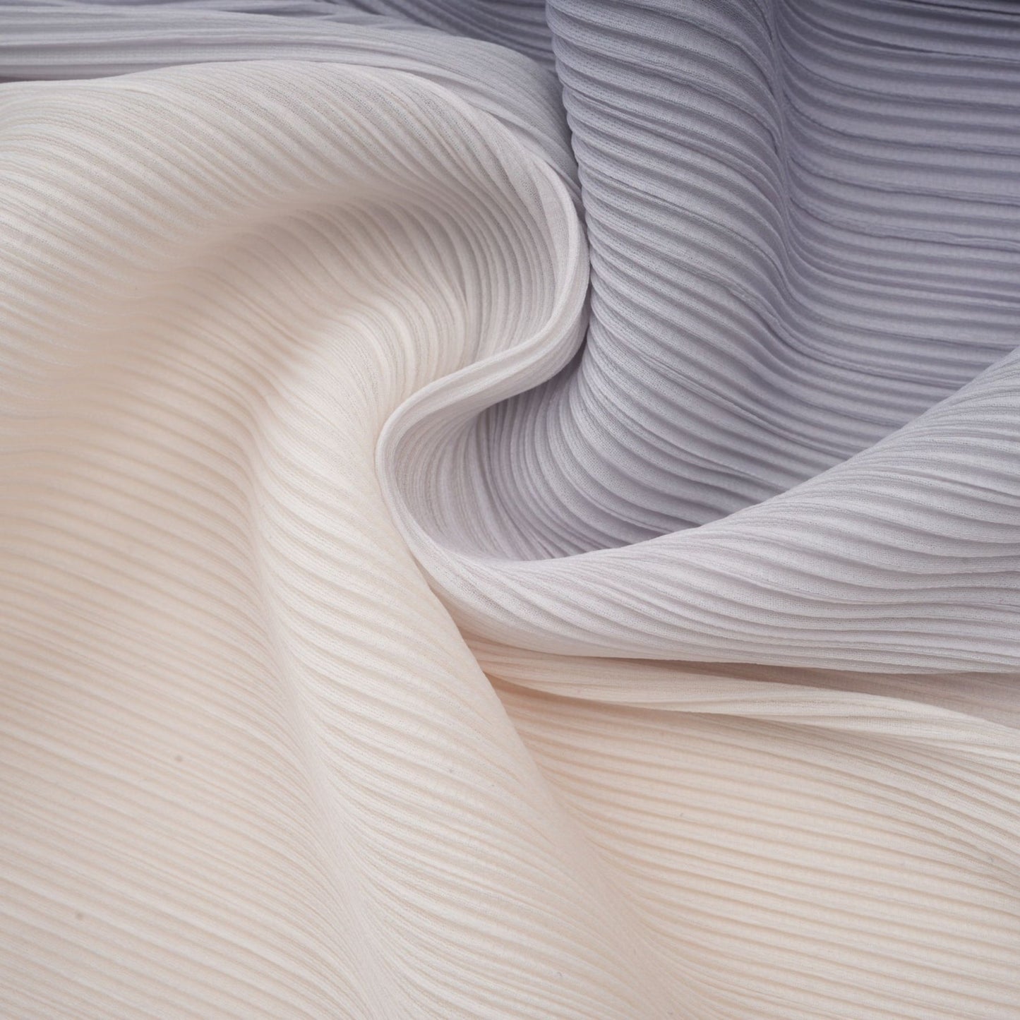 Agathe purple gradient wrinkled blouse trousers matching set