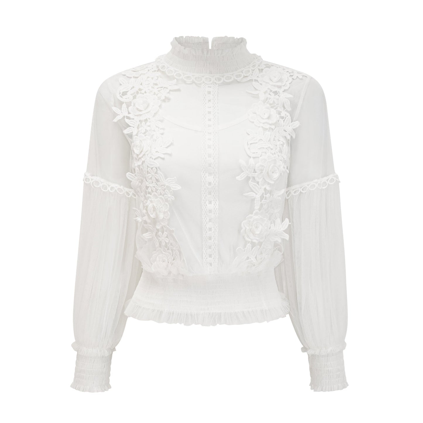 Aiza floral semisheer top