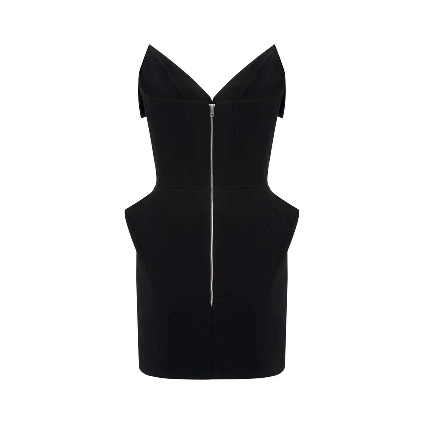 Alba Black Barrel Waist Corset Mini Dress