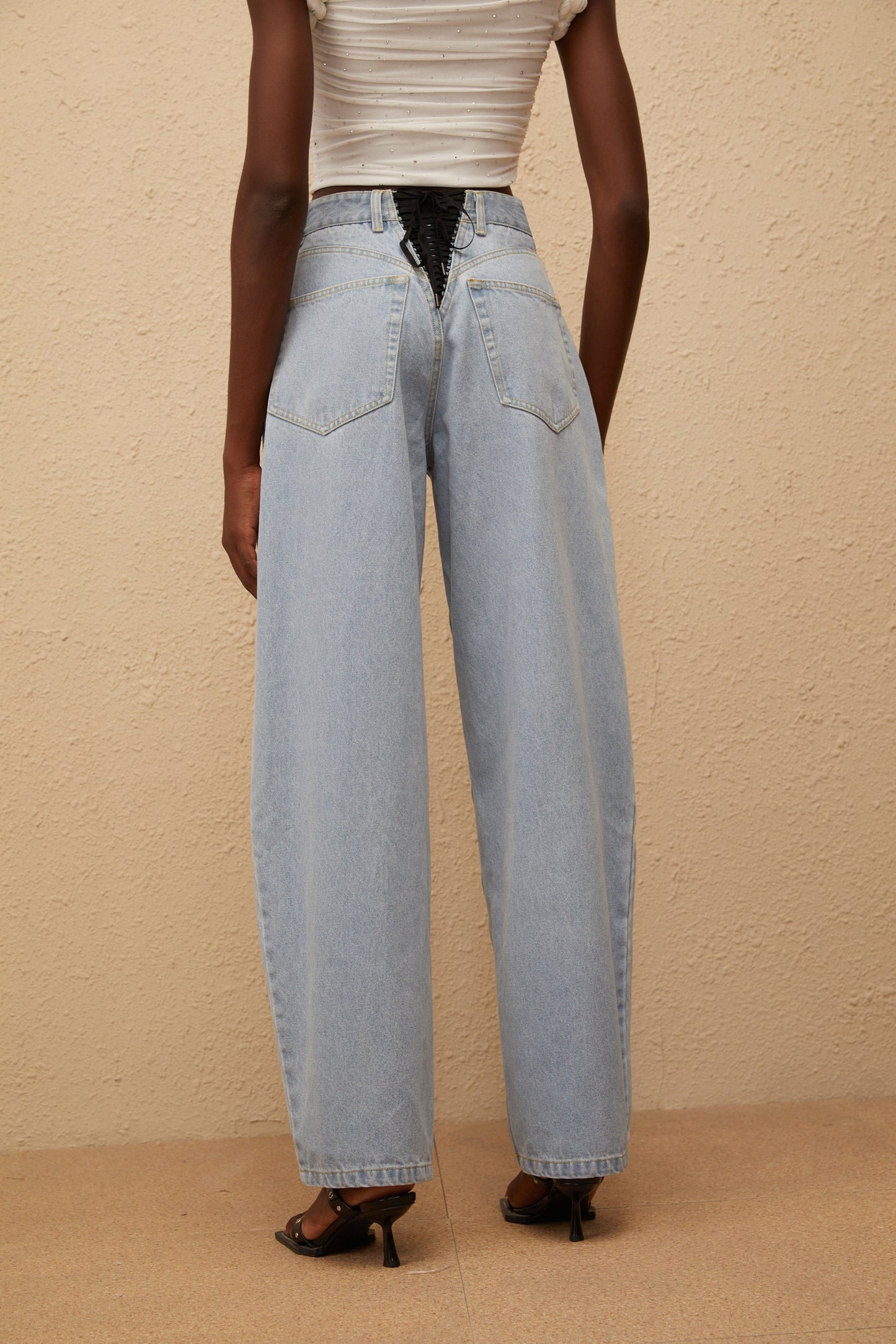 Alix Light Blue Deinm Wide Leg Jeans