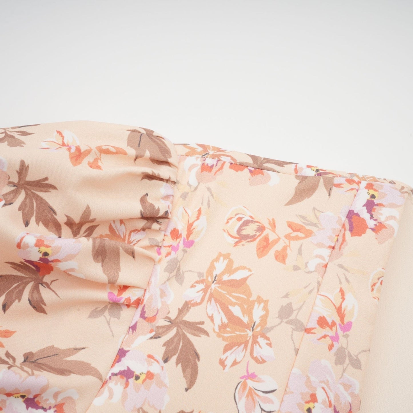 Alizée yellow floralprint pleated mini dress