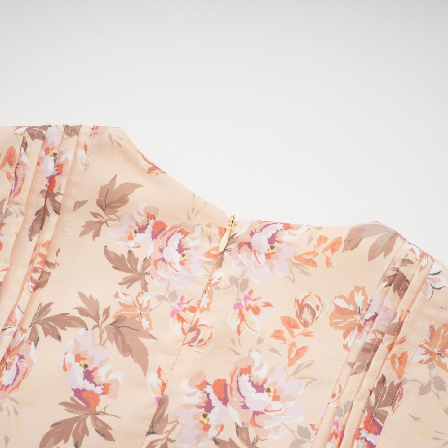 Alizée yellow floralprint pleated mini dress