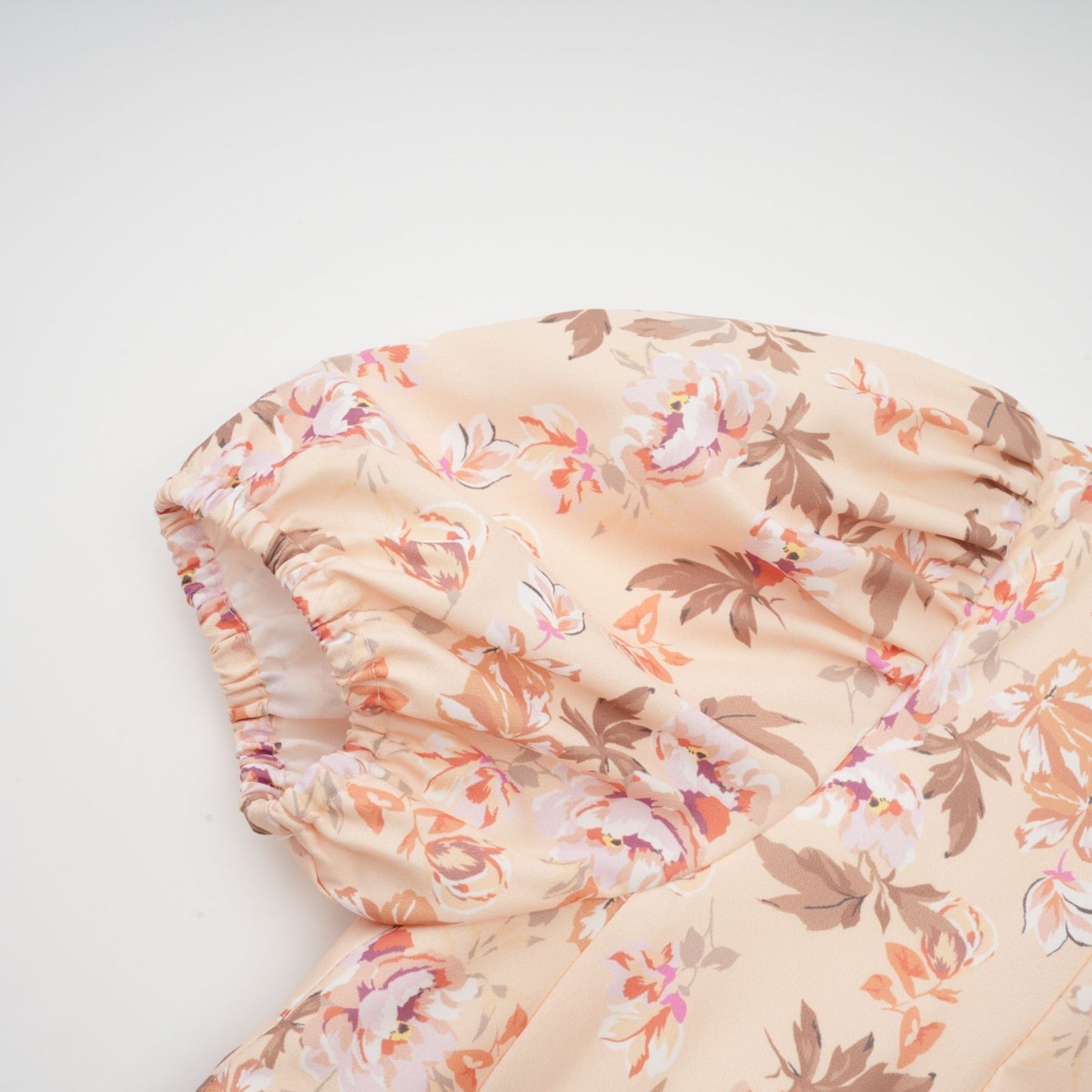 Alizée yellow floralprint pleated mini dress