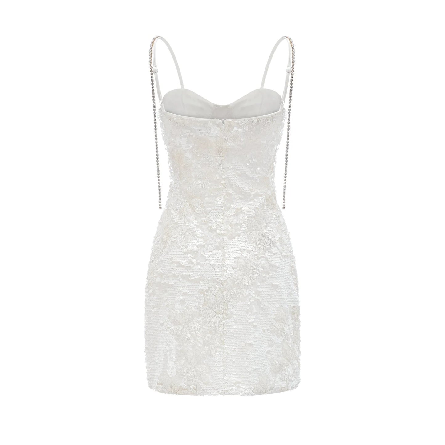 Amia embellished bustier mini dress