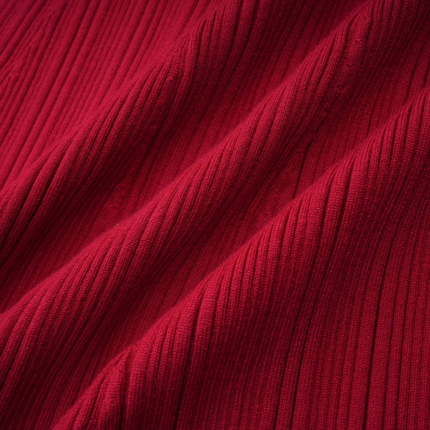 Anaxarete red embellished knitted midi dress