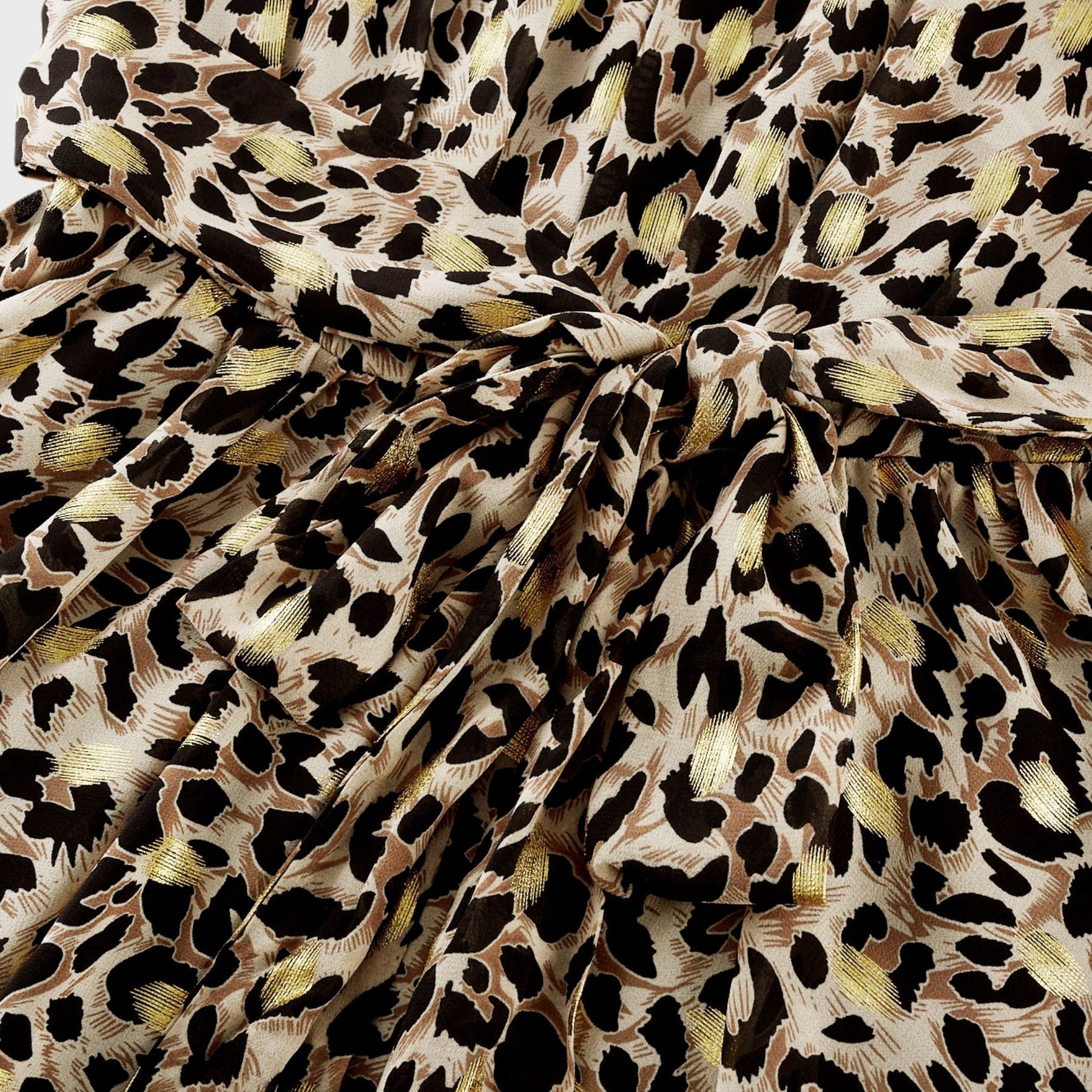 Angélique Vneck leopardprint midi dress