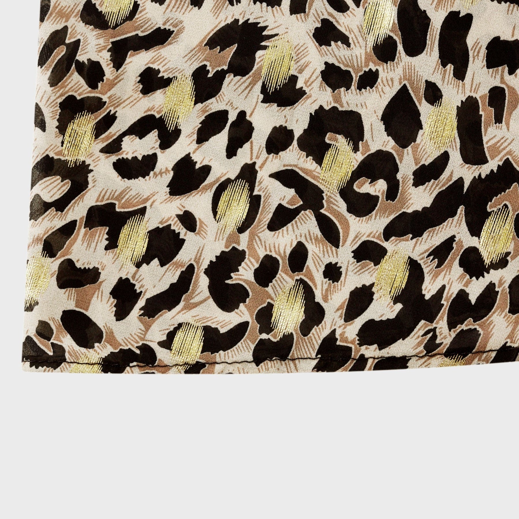 Angélique Vneck leopardprint midi dress