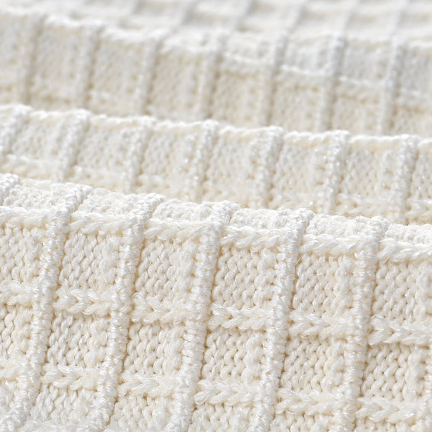 Audrey white waffleknit jacket skirt matching set