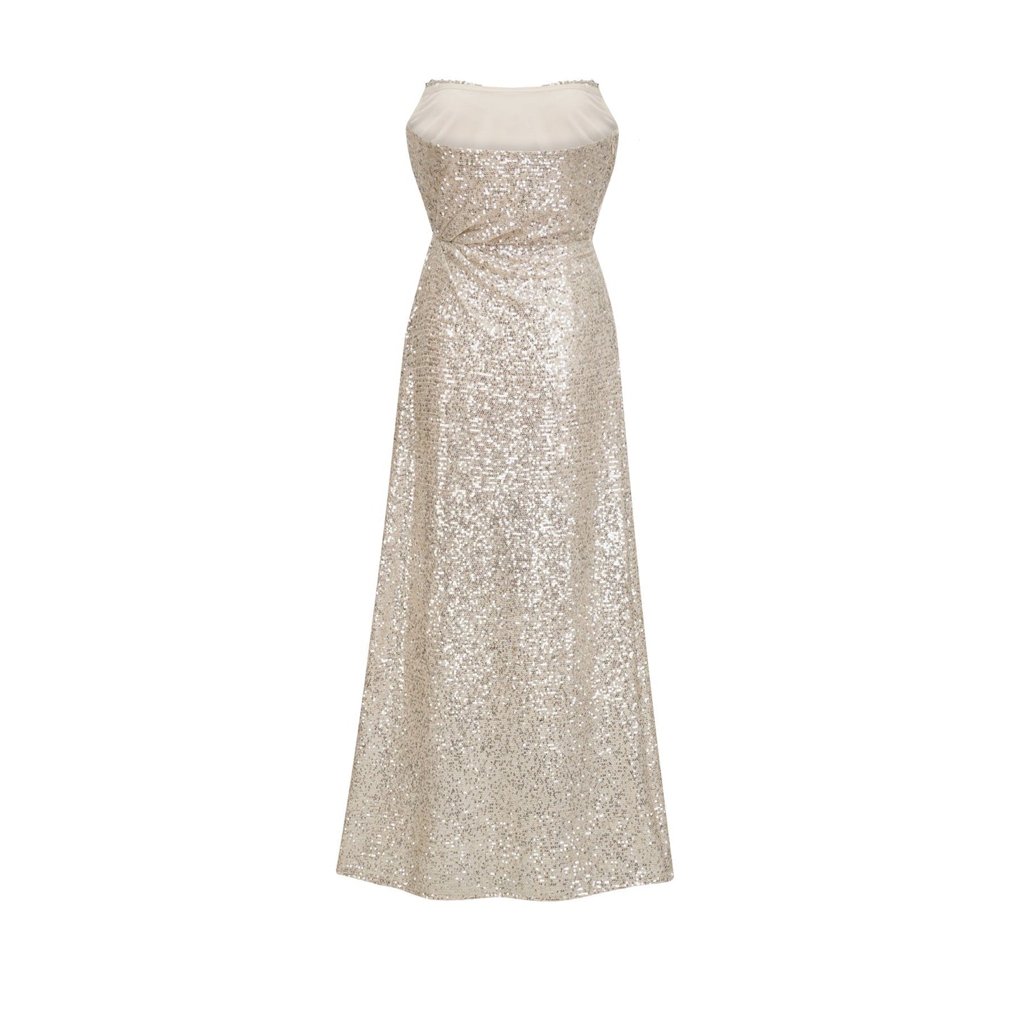 Beatrix silver offshoulder dress