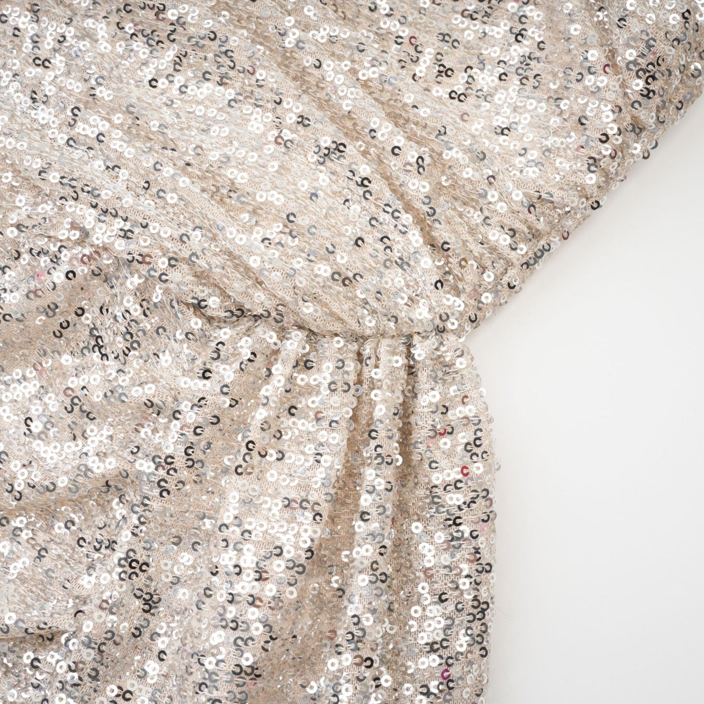 Beatrix silver offshoulder dress