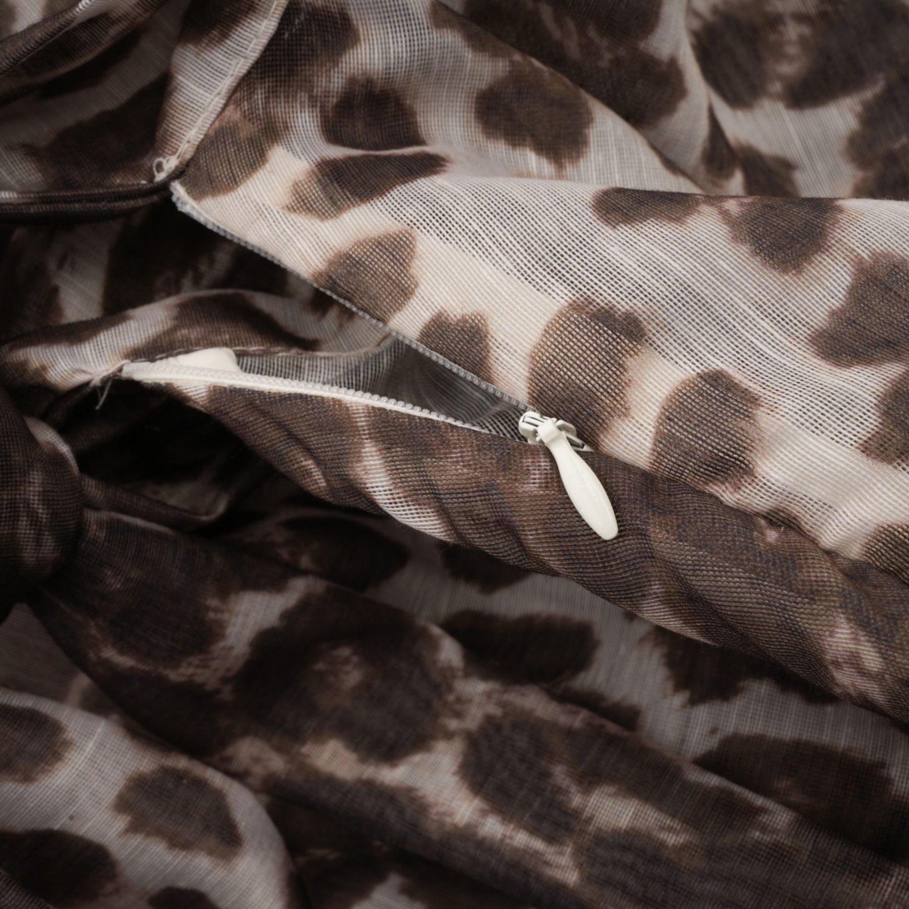 Belle leopardprint oversizesleeved blouse