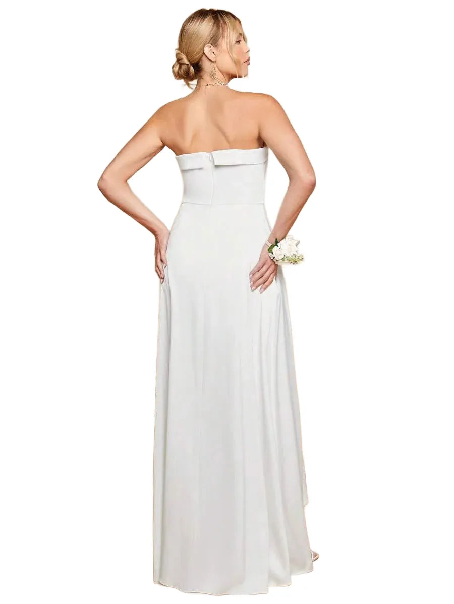 Belle Solid Tube Overlay Jumpsuit