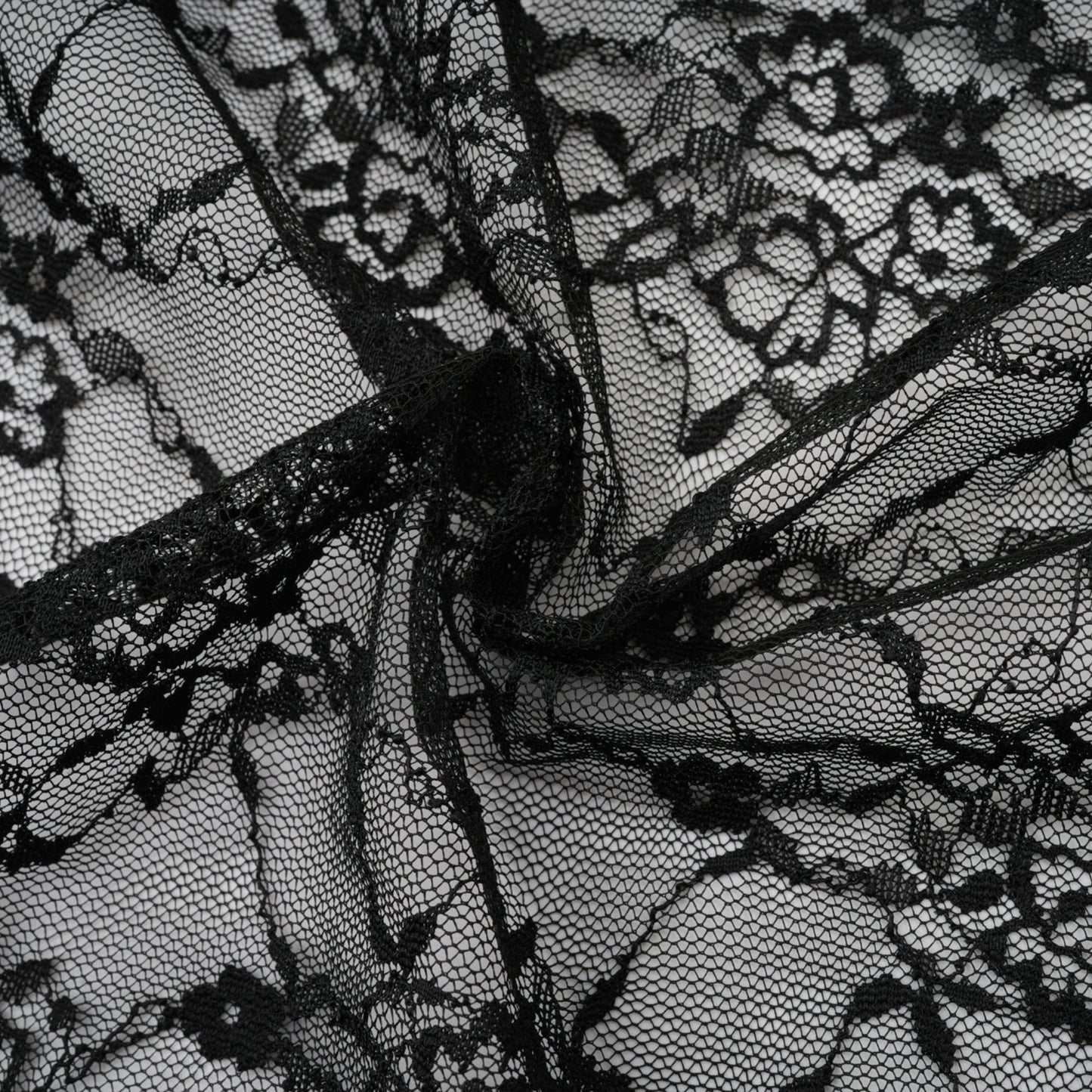 Black floral lace matching set with sleeveless vest and dress in Louise style