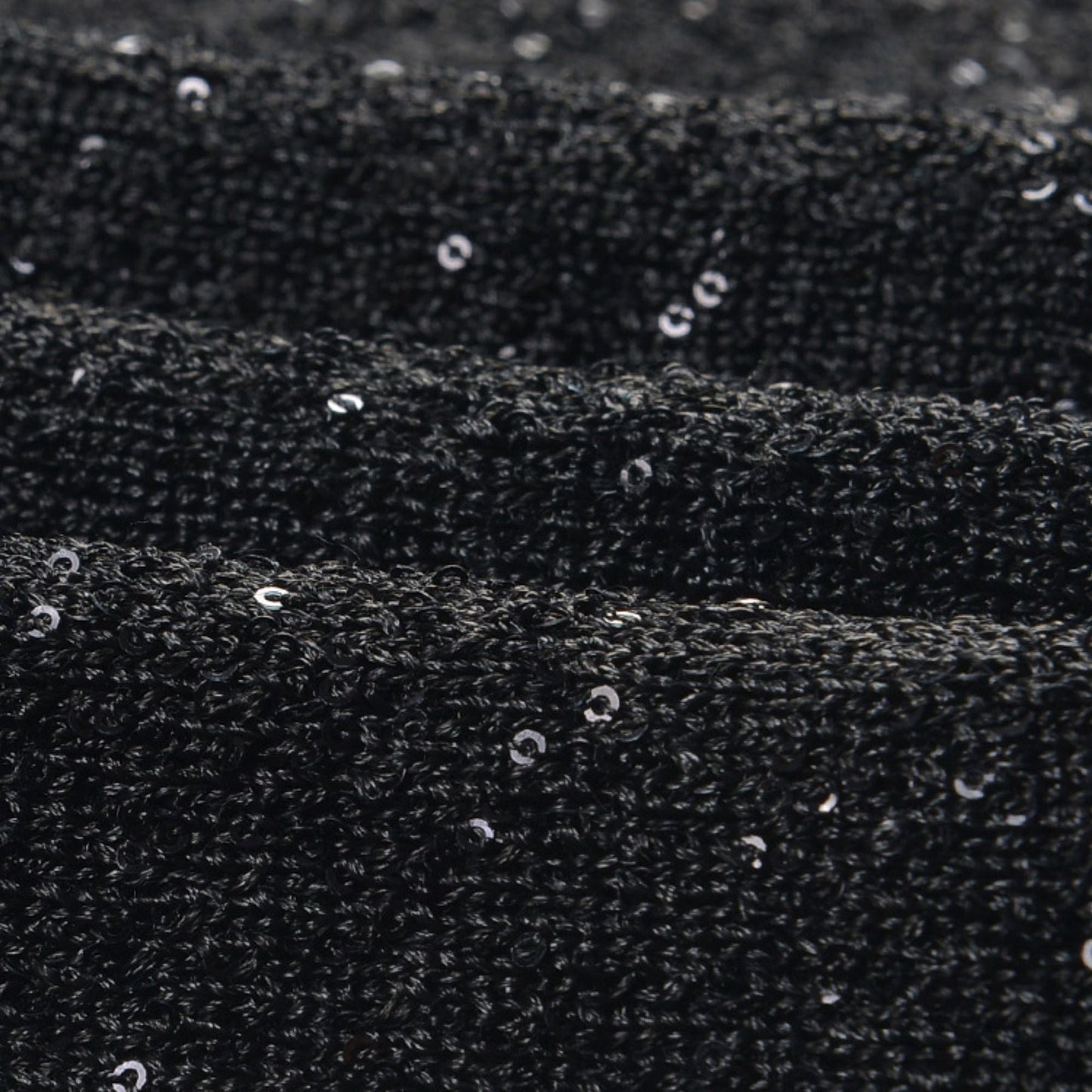 Blandine black sequin jacket  skirt matching set