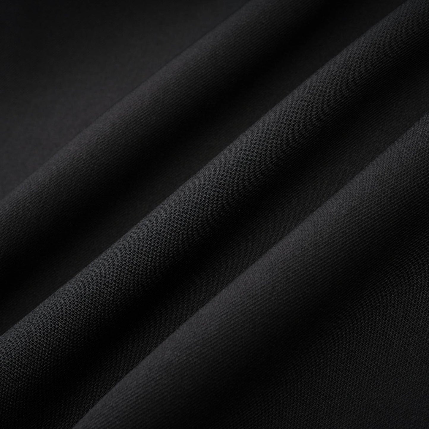 Camellia pleated black mini dress