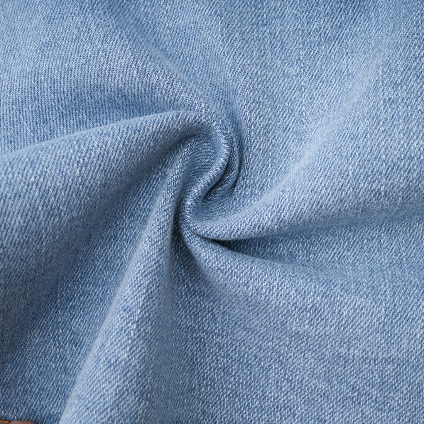 Capucine denim flouncehem skirt