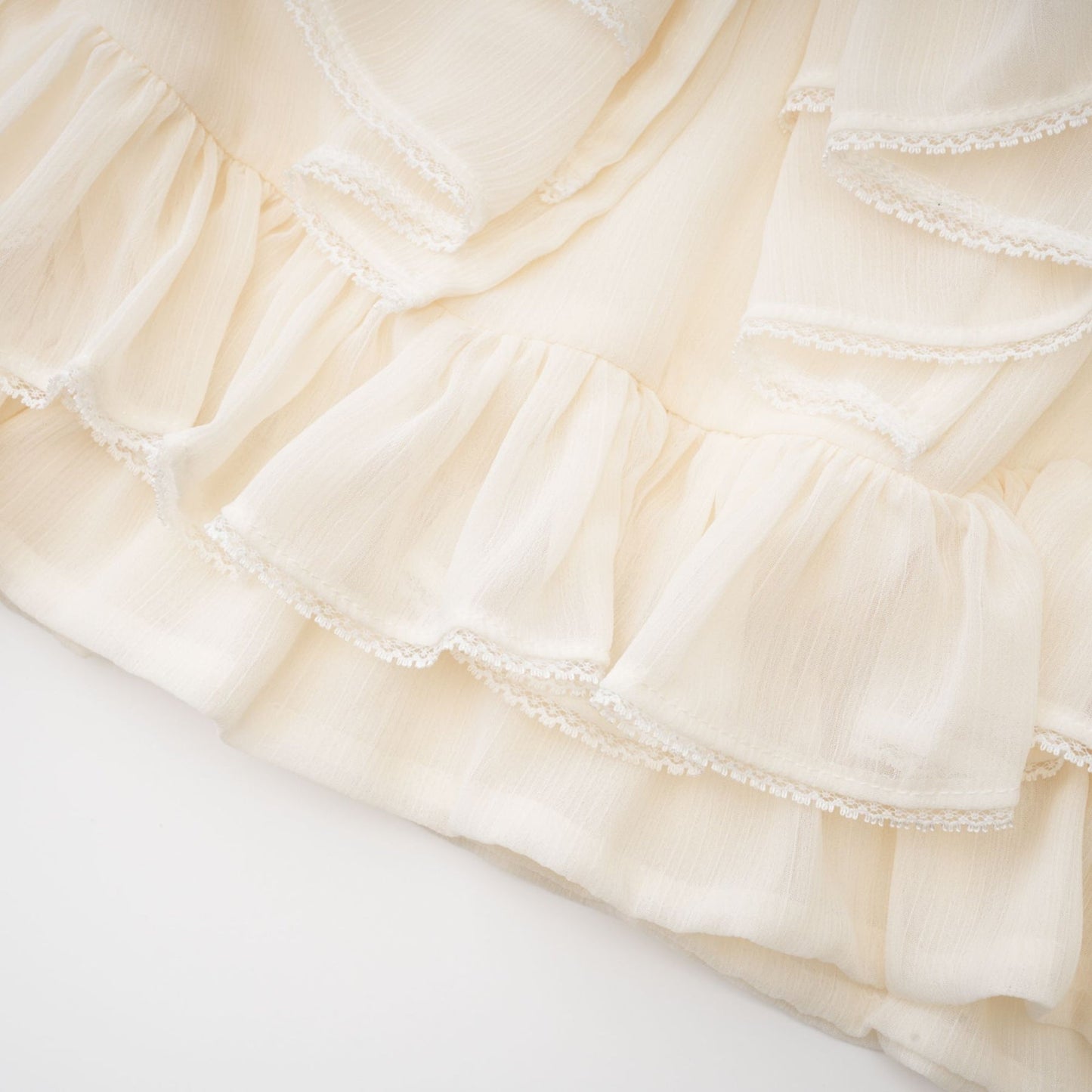 Capucine ruffle gathered top