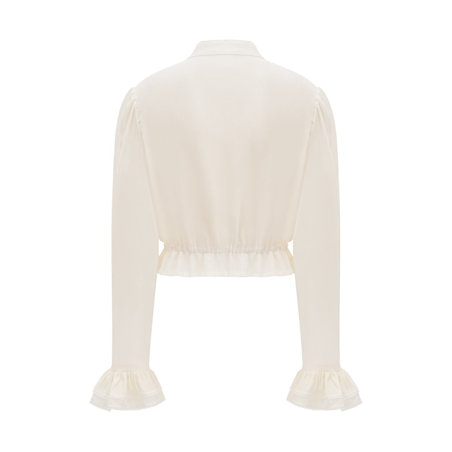 Capucine ruffle gathered top