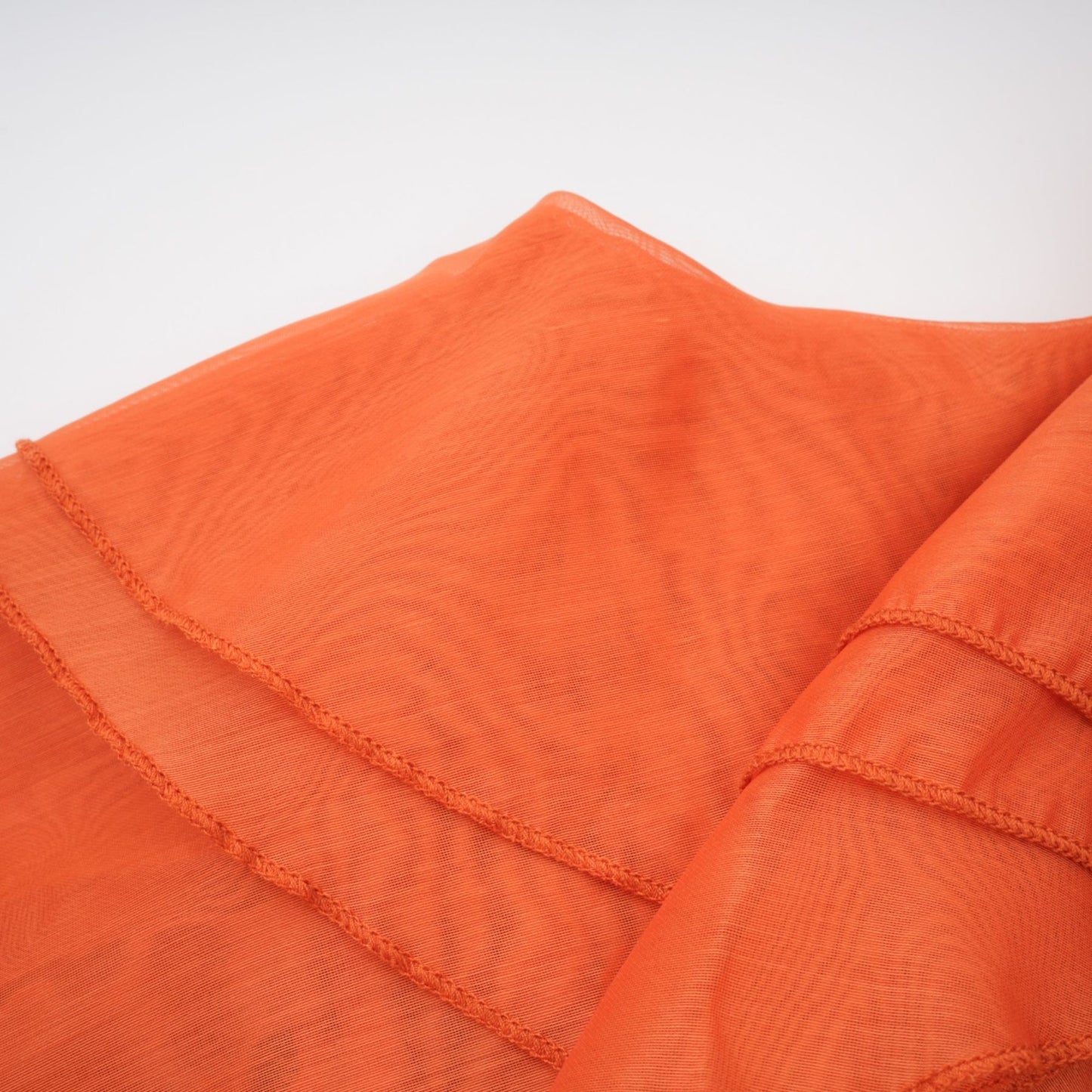Carrie orange halterneck flounced maxi dress
