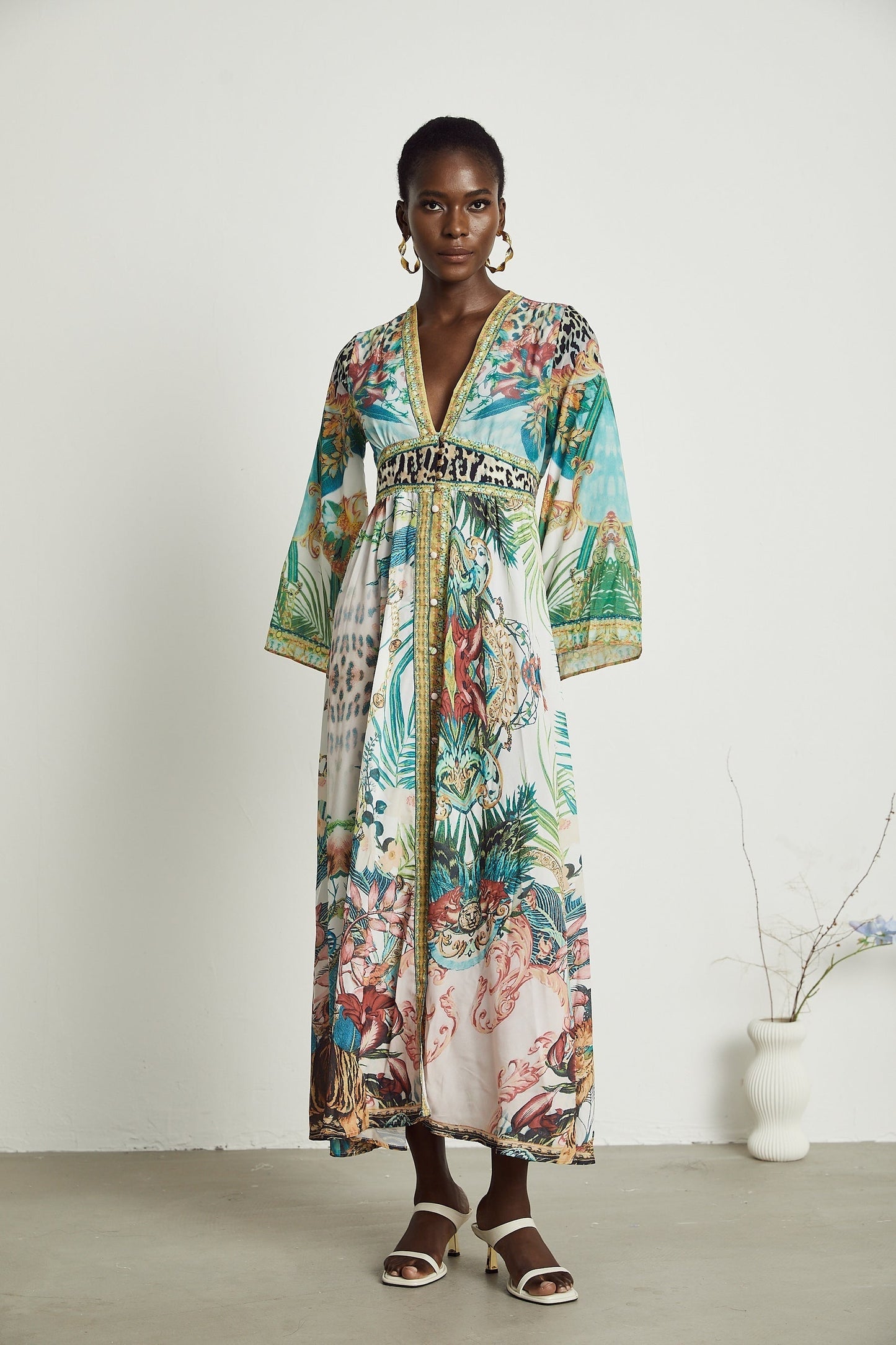 Cassandra graphicprint maxi dress
