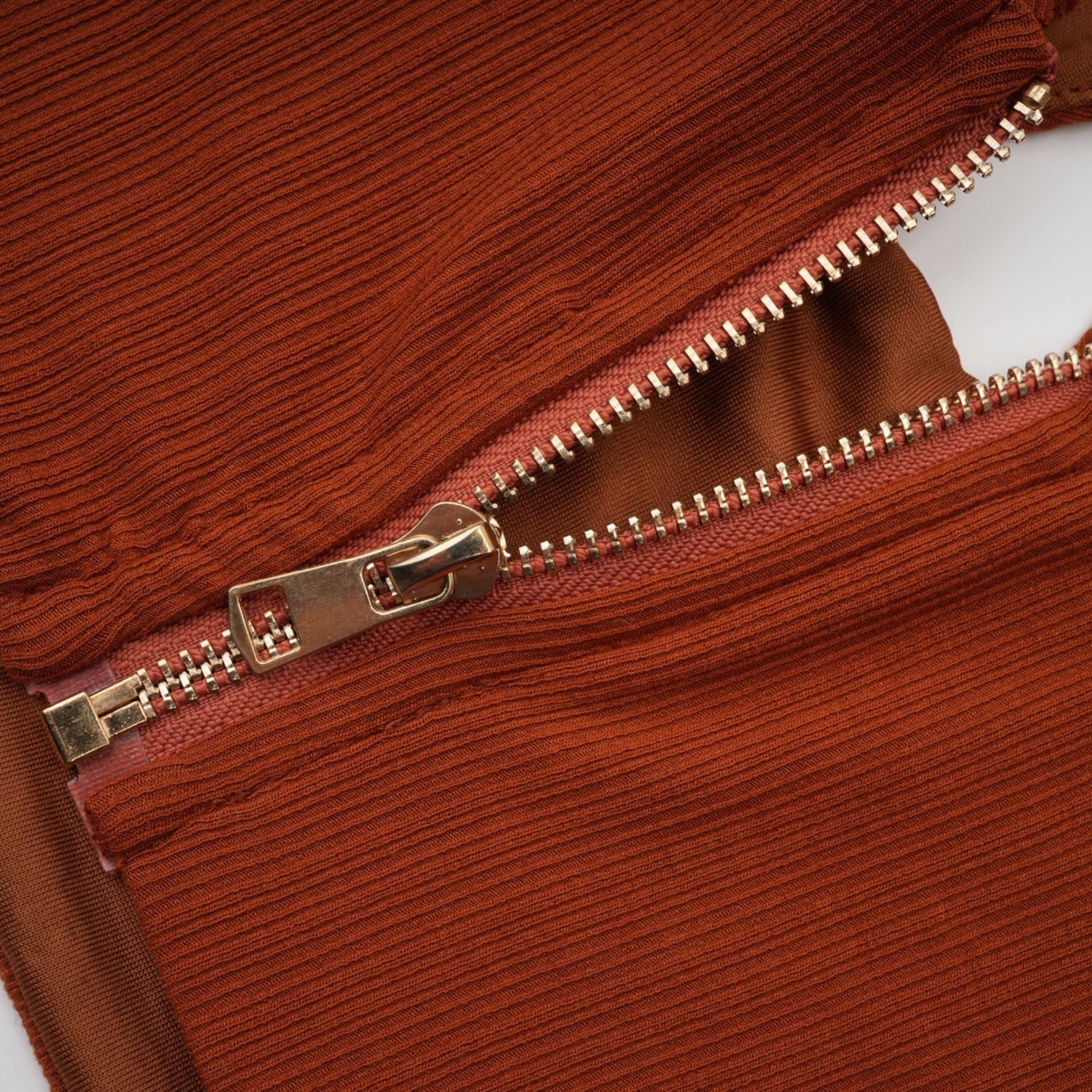 Célestine brown twisted cutout top  skirt matching set