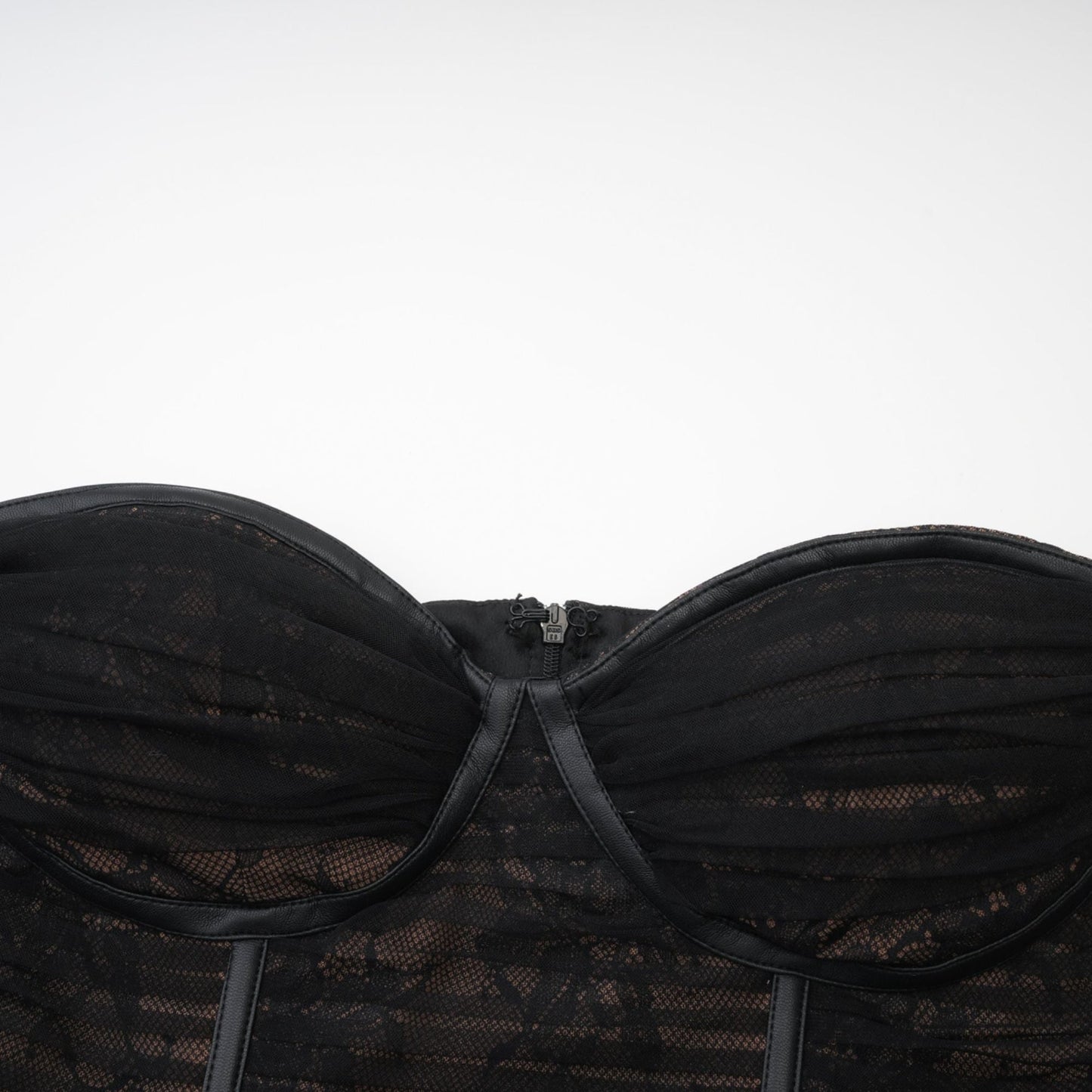 Cerys black mesh mini dress