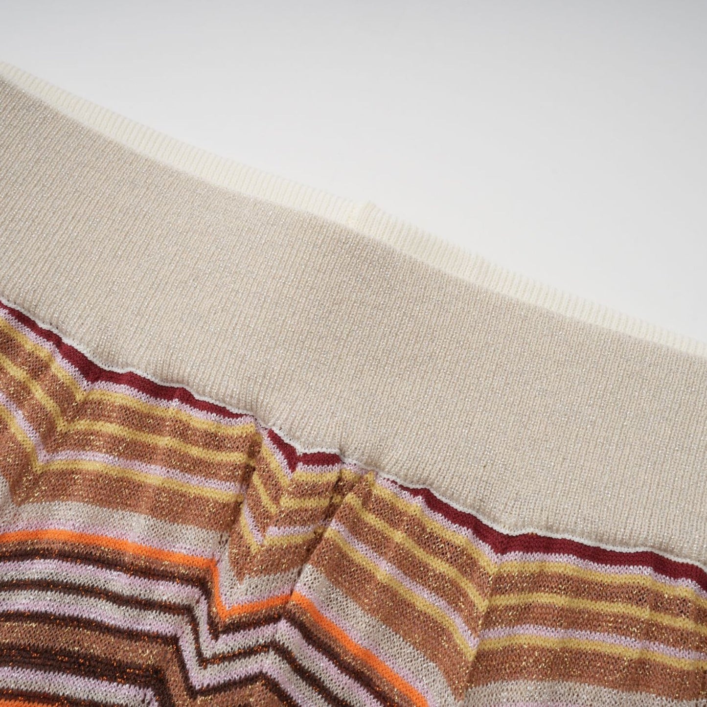 Chloé Neutral Striped Knit Matching Set