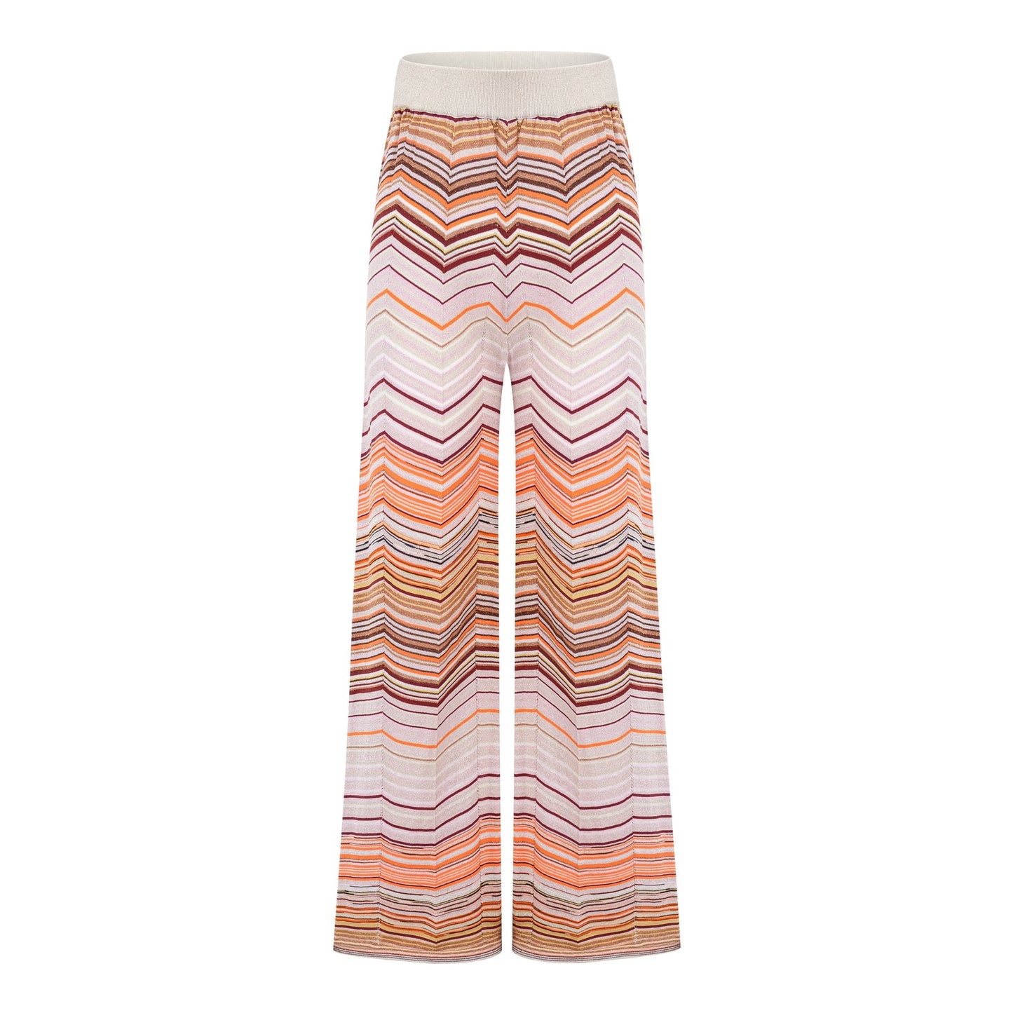 Chloé Neutral Striped Knit Matching Set