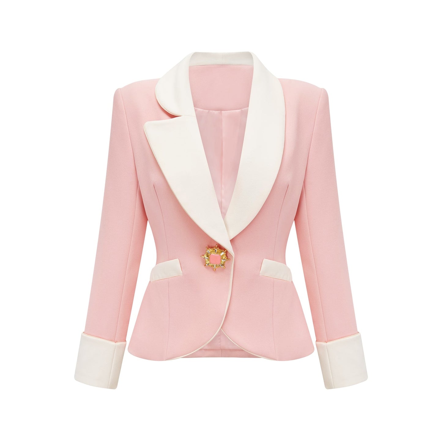 Claretta colourblock blazer pants matching set