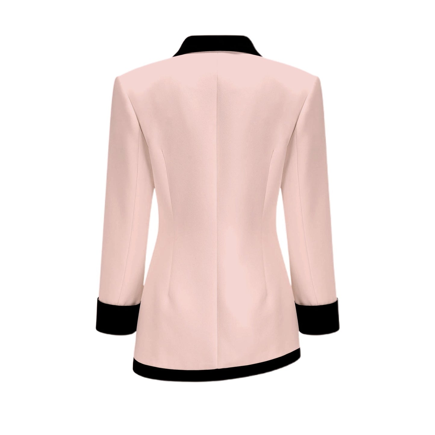 Clarissa Jacket & Skirt Pink Contrast Colors Set - Pink