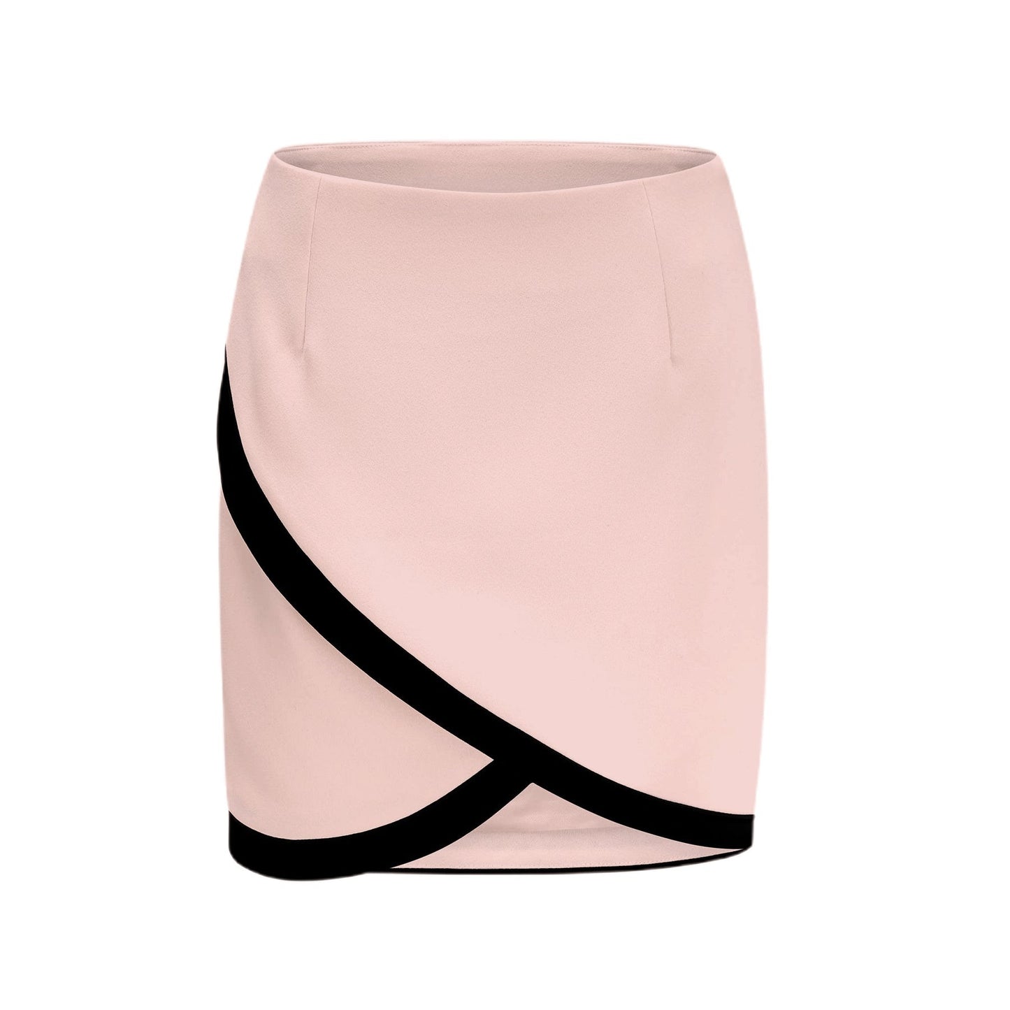 Clarissa Jacket & Skirt Pink Contrast Colors Set - Pink