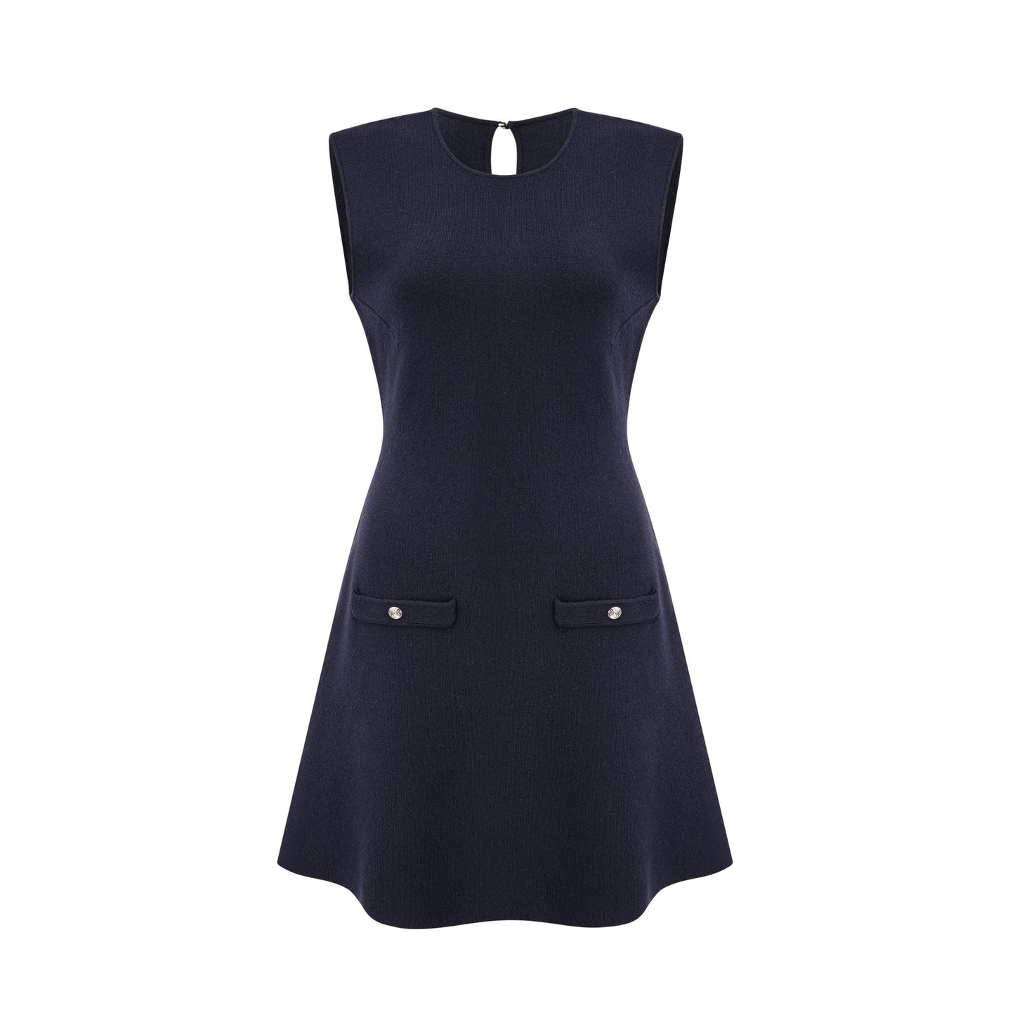 Clarisse darkblue knitted top dress matching set