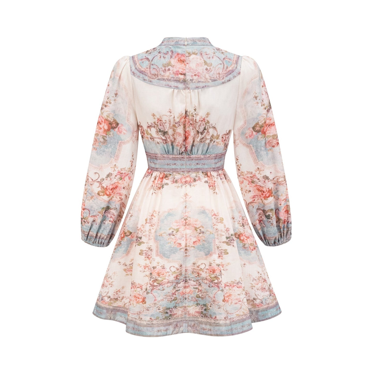 Clémence Romantic Floral Print Mini Dress
