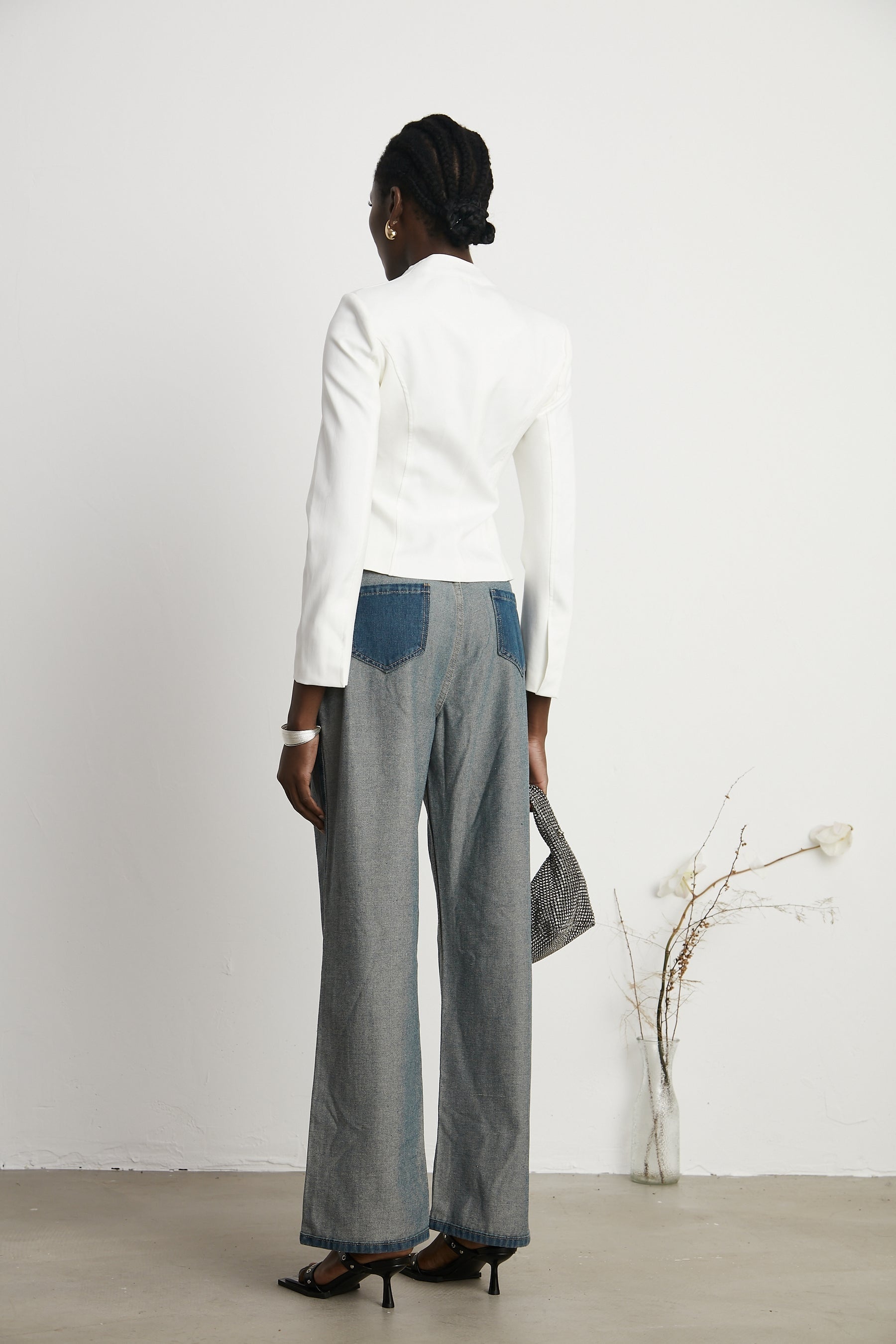 Clothilde wideleg panelled jeans