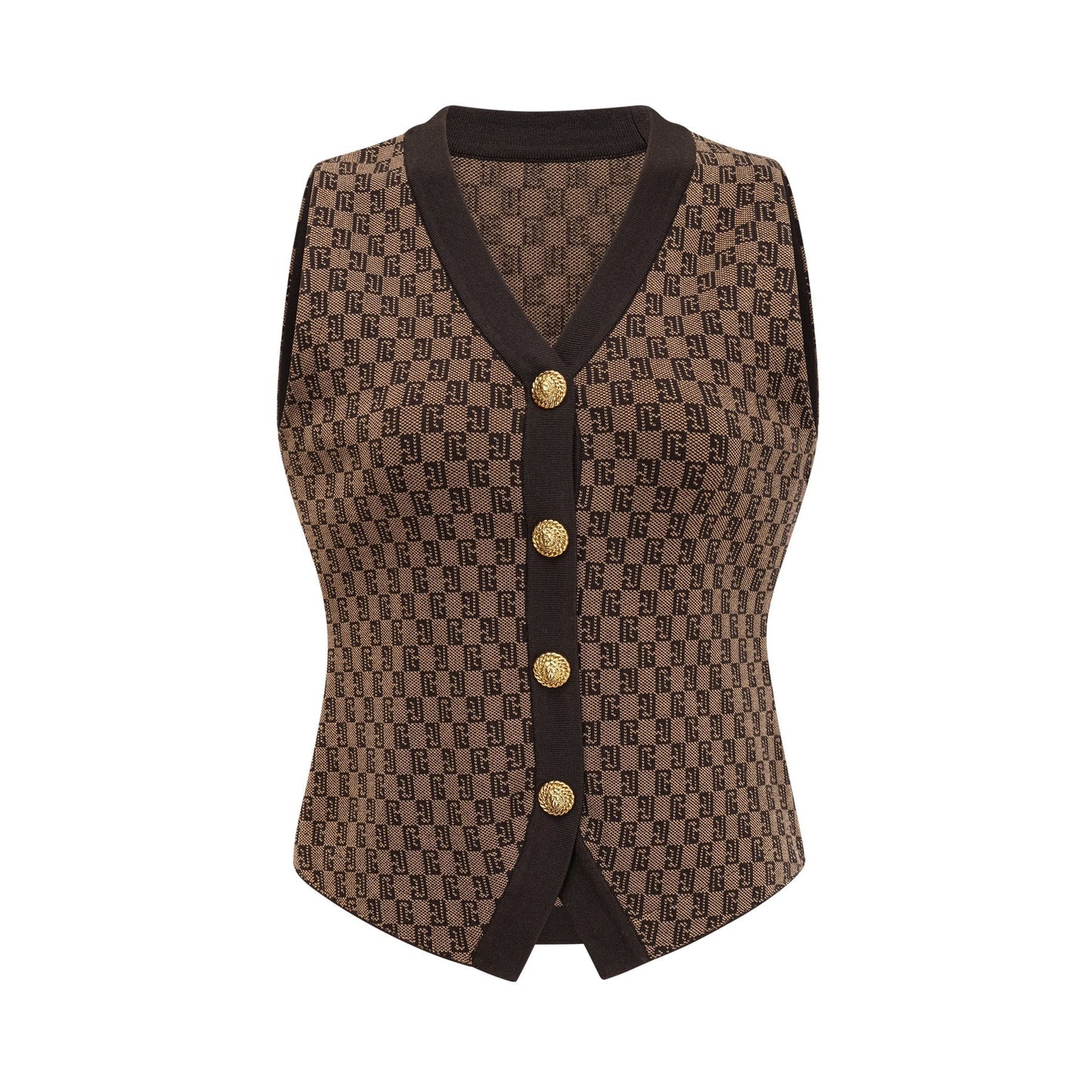 Cyrielle monogramjacquard top trousers matching set