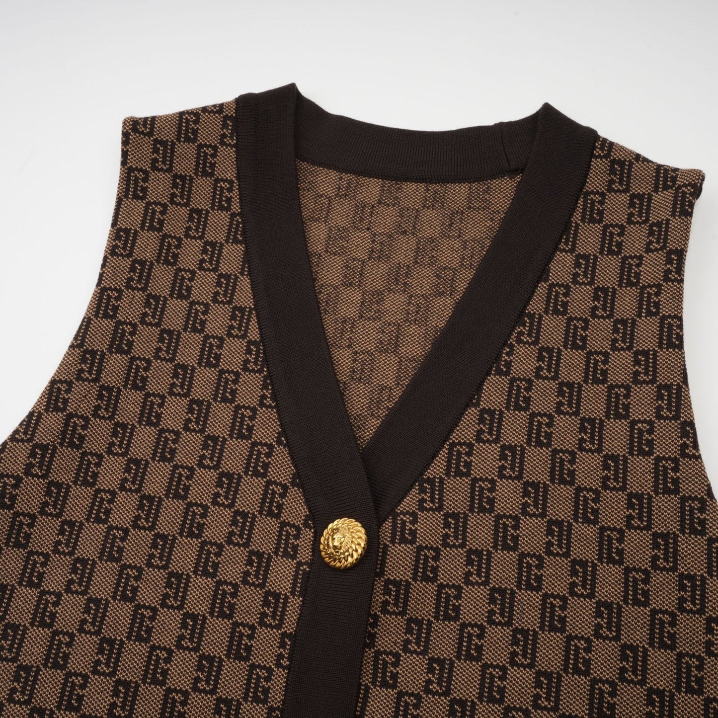 Cyrielle monogramjacquard top trousers matching set