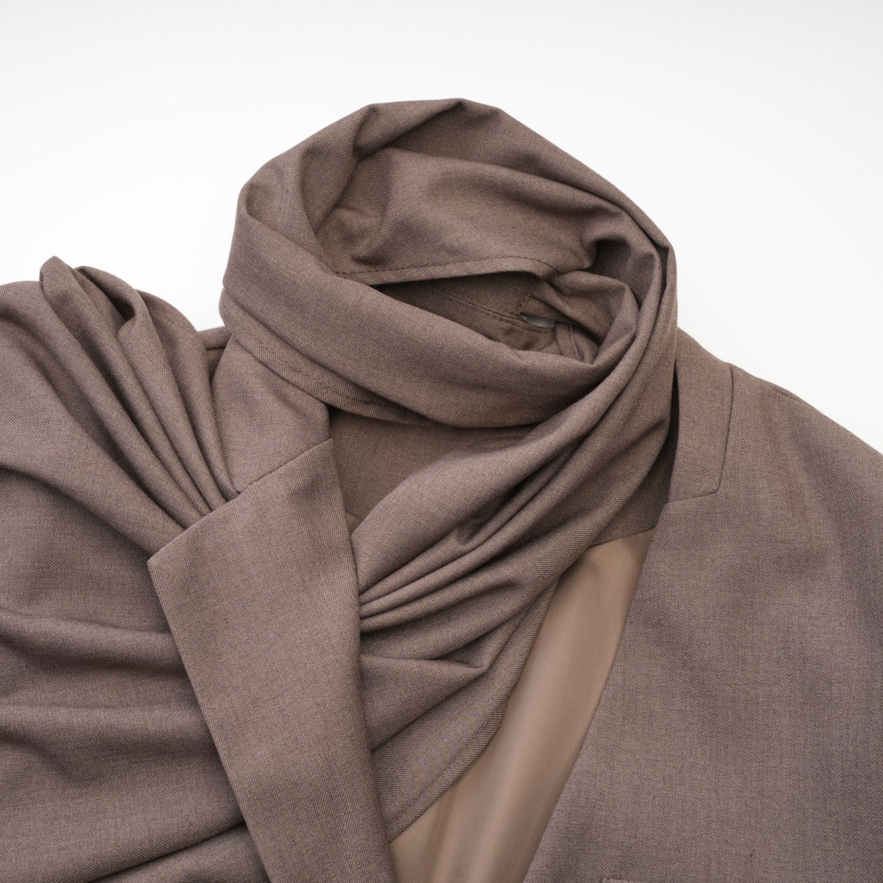 Cyrielle scarfneck trench coat